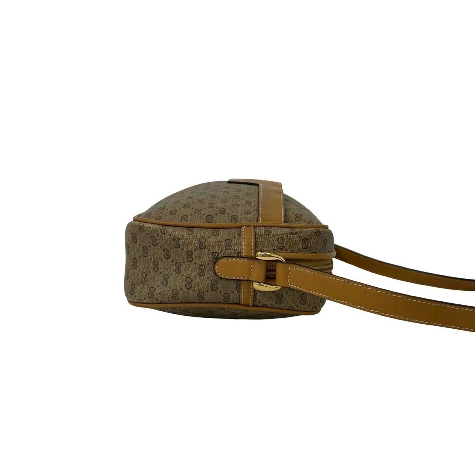 Gucci GUCCI Vintage Micro GG Logo Leather Mini Shoulder Bag/Pochette, Brown/Camel, 22927 Size ONE SIZE - 6 Thumbnail