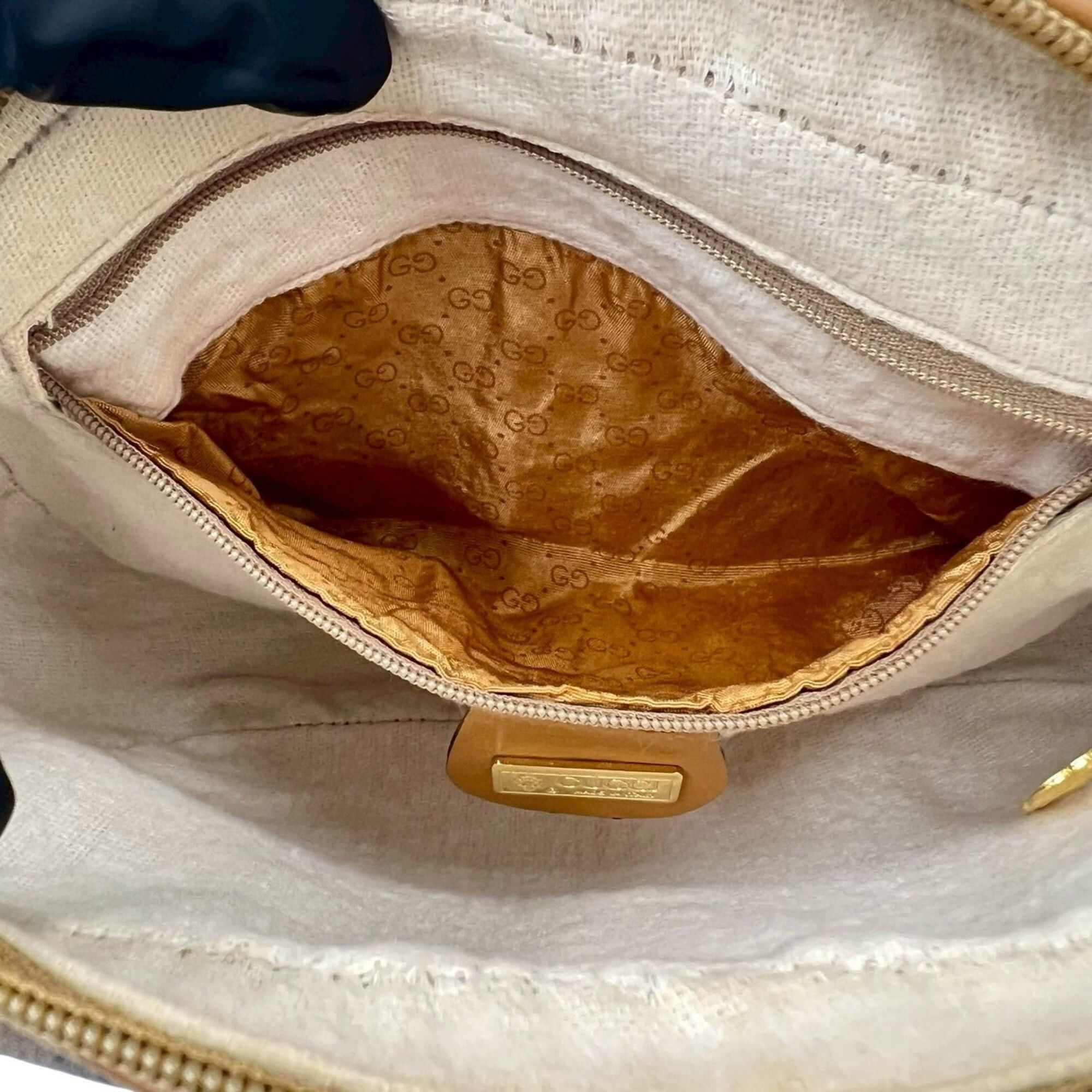 Gucci GUCCI Vintage Micro GG Logo Leather Mini Shoulder Bag/Pochette, Brown/Camel, 22927 Size ONE SIZE - 10 Thumbnail
