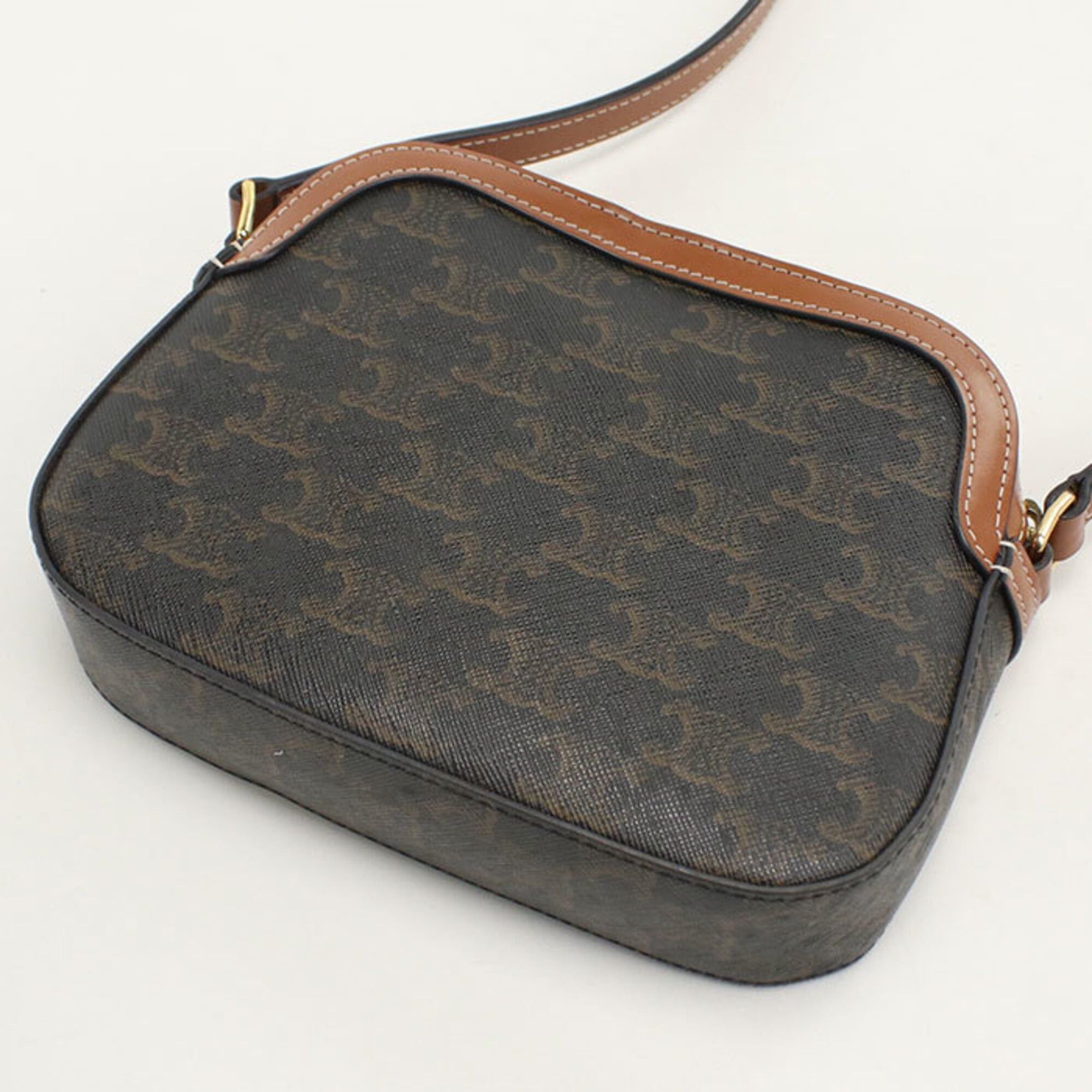 Celine Celine Crossbody Shoulder Bag Camera Triomphe Canvas Women's Brown Size ONE SIZE - 2 Thumbnail