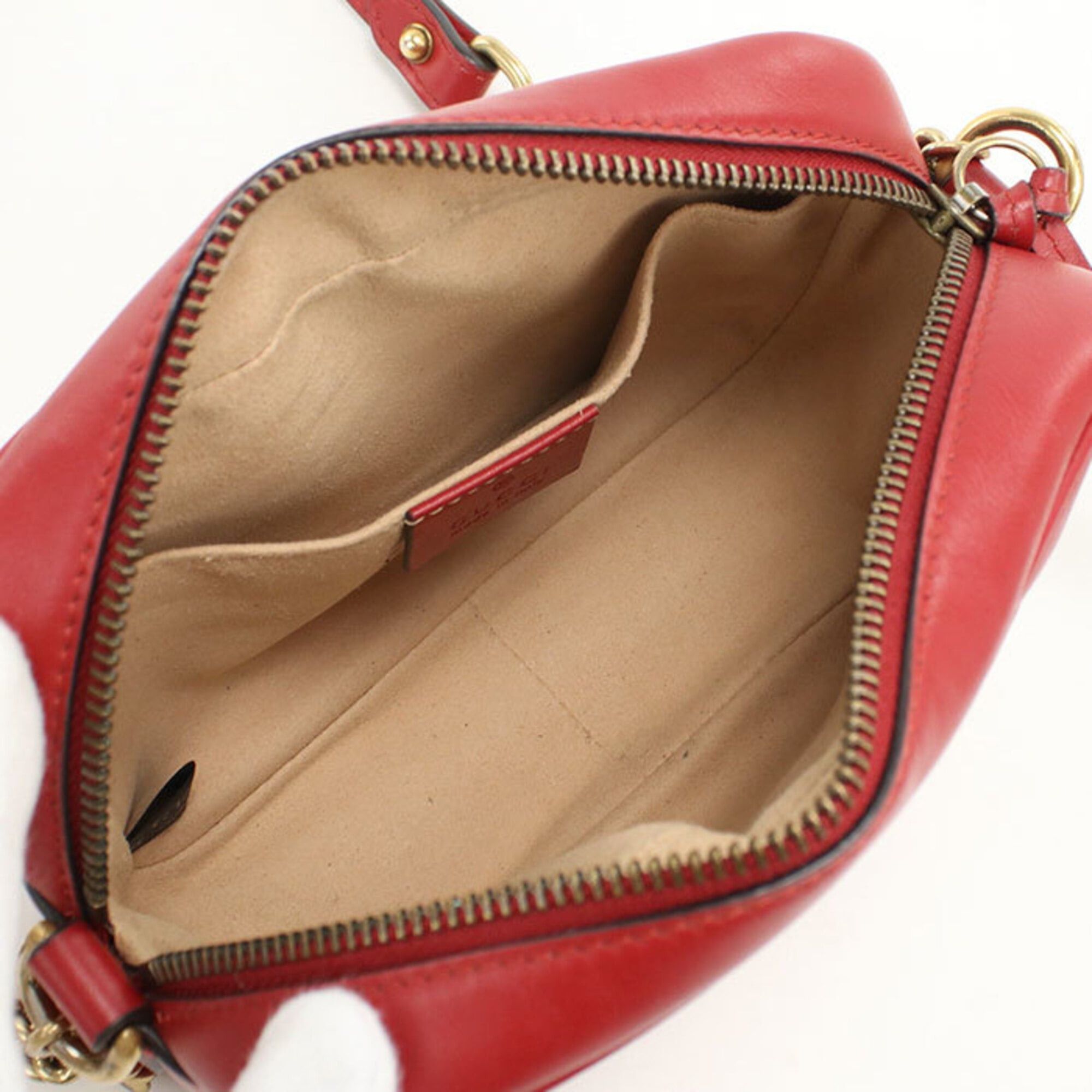 Gucci Gucci Crossbody Shoulder Bag 448065 Mini Camera GG Marmont Women's Red Size ONE SIZE - 3 Thumbnail
