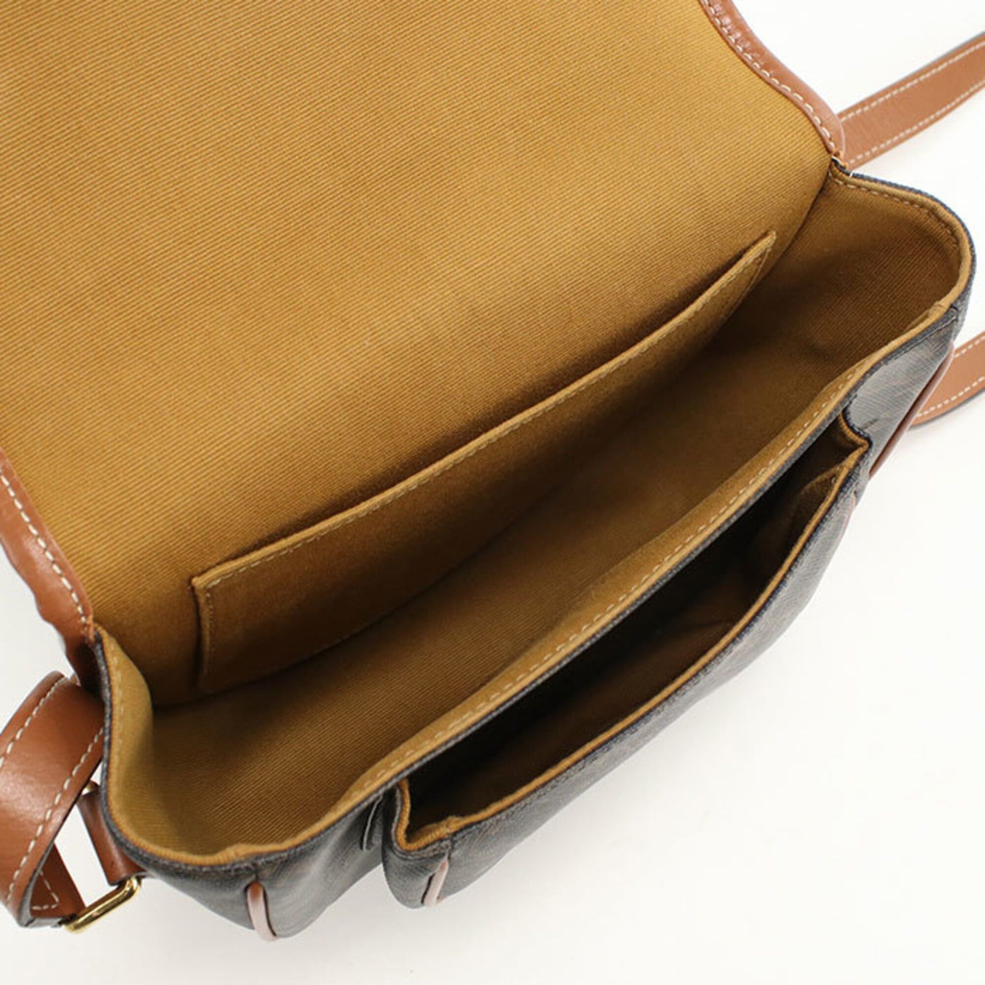 Celine Celine Crossbody Shoulder Bag 191502BZJ Folco Medium Triomphe Canvas Women's Brown Size ONE SIZE - 3 Thumbnail