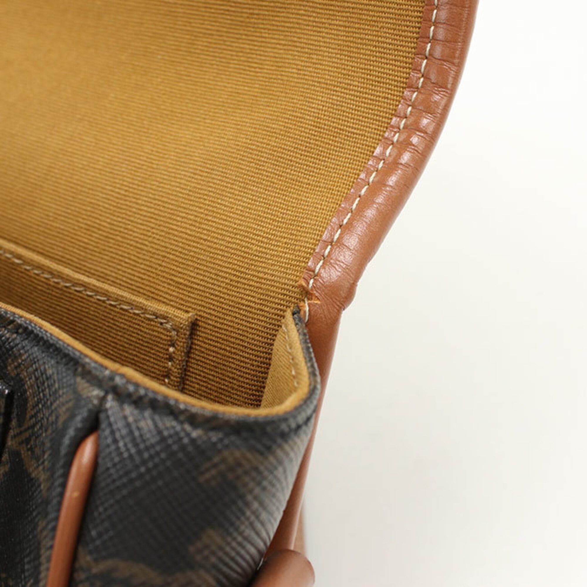 Celine Celine Crossbody Shoulder Bag 191502BZJ Folco Medium Triomphe Canvas Women's Brown Size ONE SIZE - 6 Thumbnail