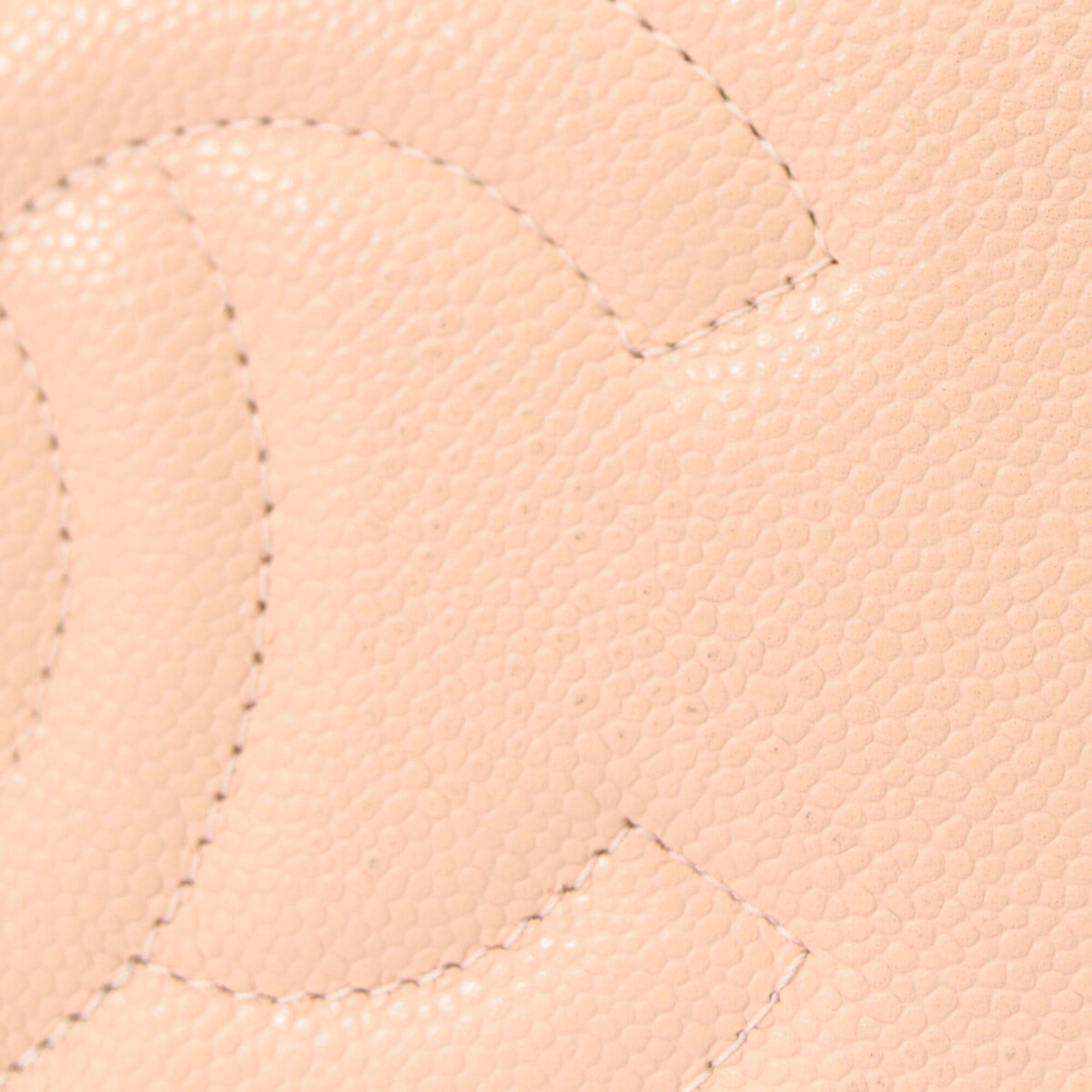 Chanel CHANEL AP1341 Pink Beige Caviar Leather Gold Hardware Chain Vanity Shoulder Bag for Women Size ONE SIZE - 8 Thumbnail