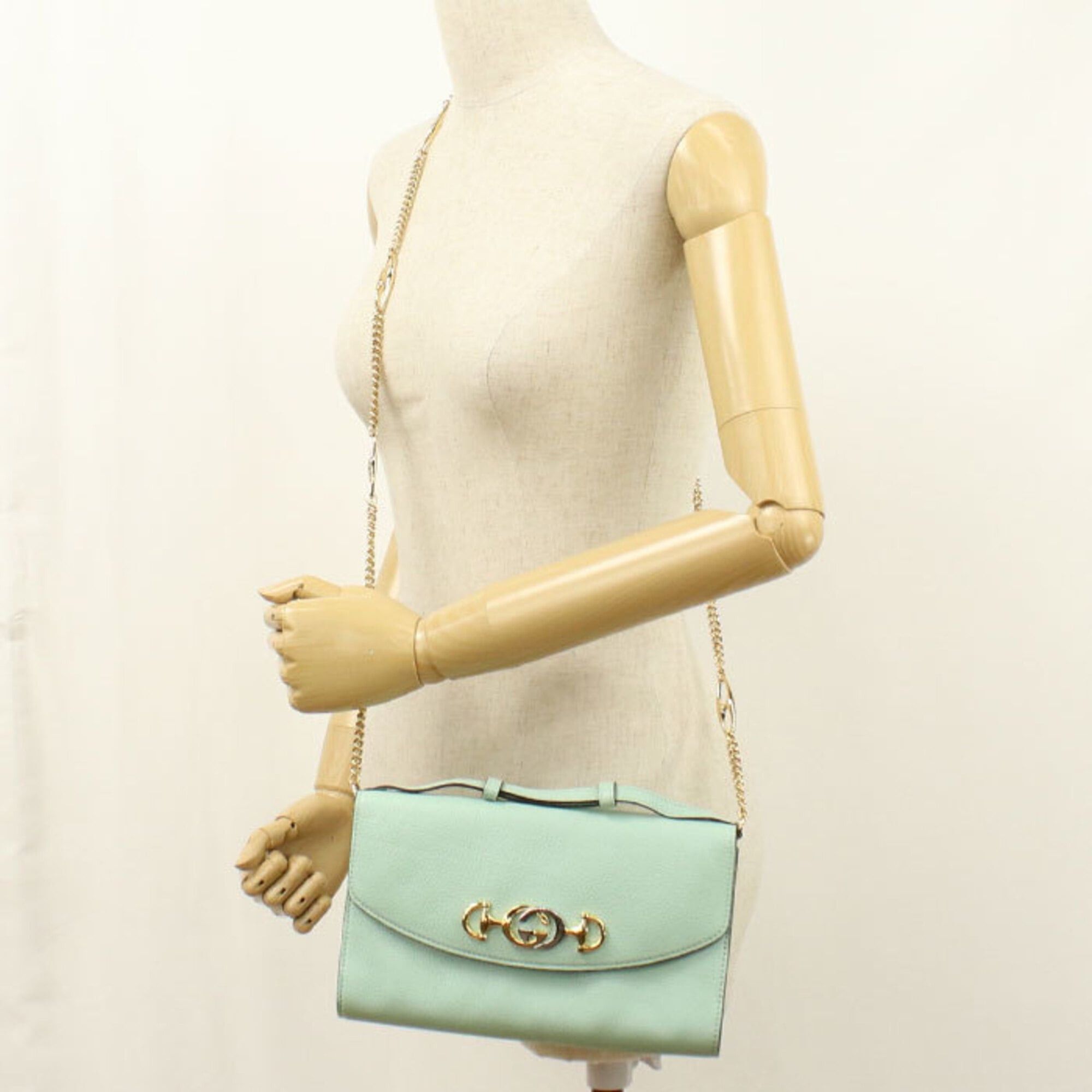 Gucci GUCCI handbag 572375 2WAY Zumi women's green Size ONE SIZE - 7 Thumbnail