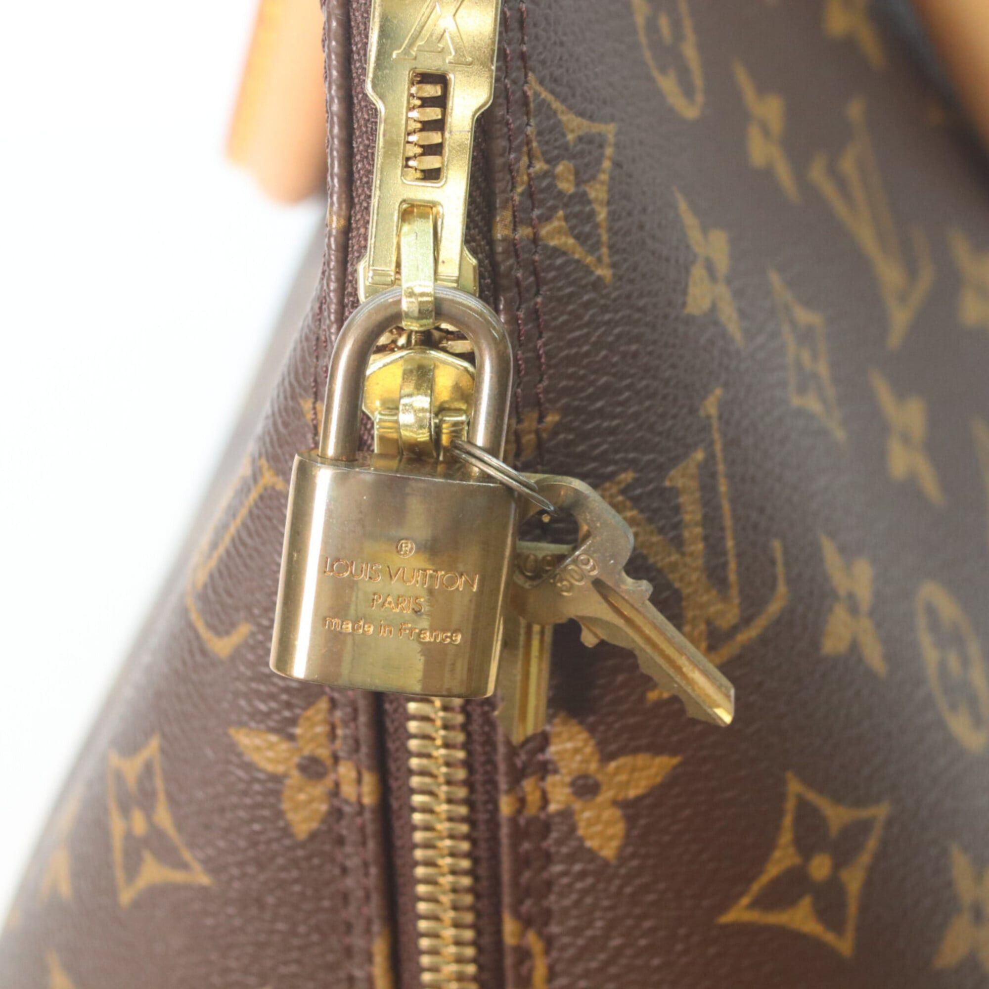 Louis Vuitton LOUIS VUITTON M51130 Monogram Alma Handbag, Beige, Gold Hardware, Women's Size ONE SIZE - 7 Thumbnail
