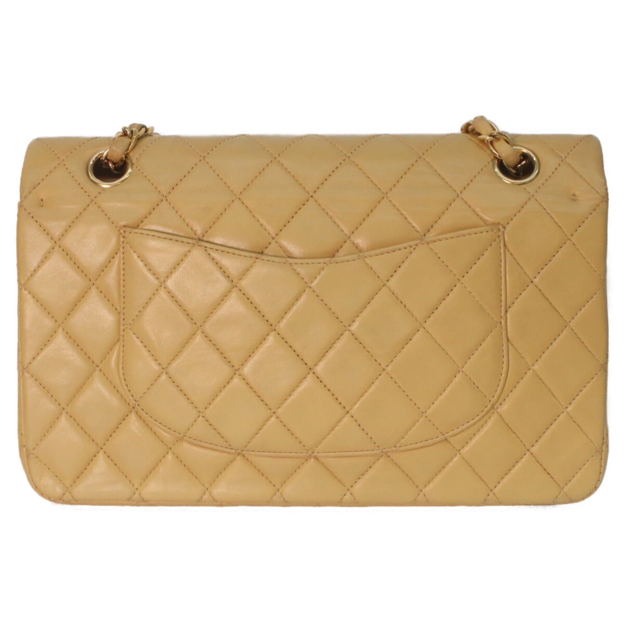 Chanel CHANEL A01112 Lambskin Matelassé 25 Shoulder Bag, Beige, Gold Hardware, Women's Size ONE SIZE - 3 Thumbnail
