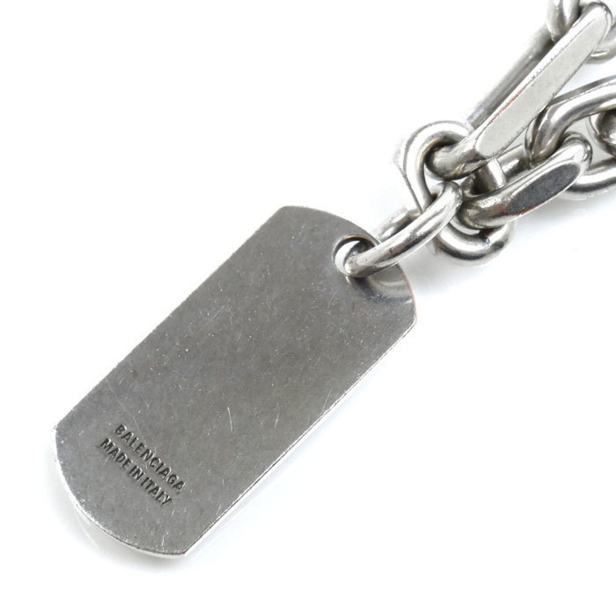 Balenciaga Balenciaga Brass Tags Carabiner Bracelet 792886TZ99I0911 22.5cm Men's Size ONE SIZE - 4 Thumbnail