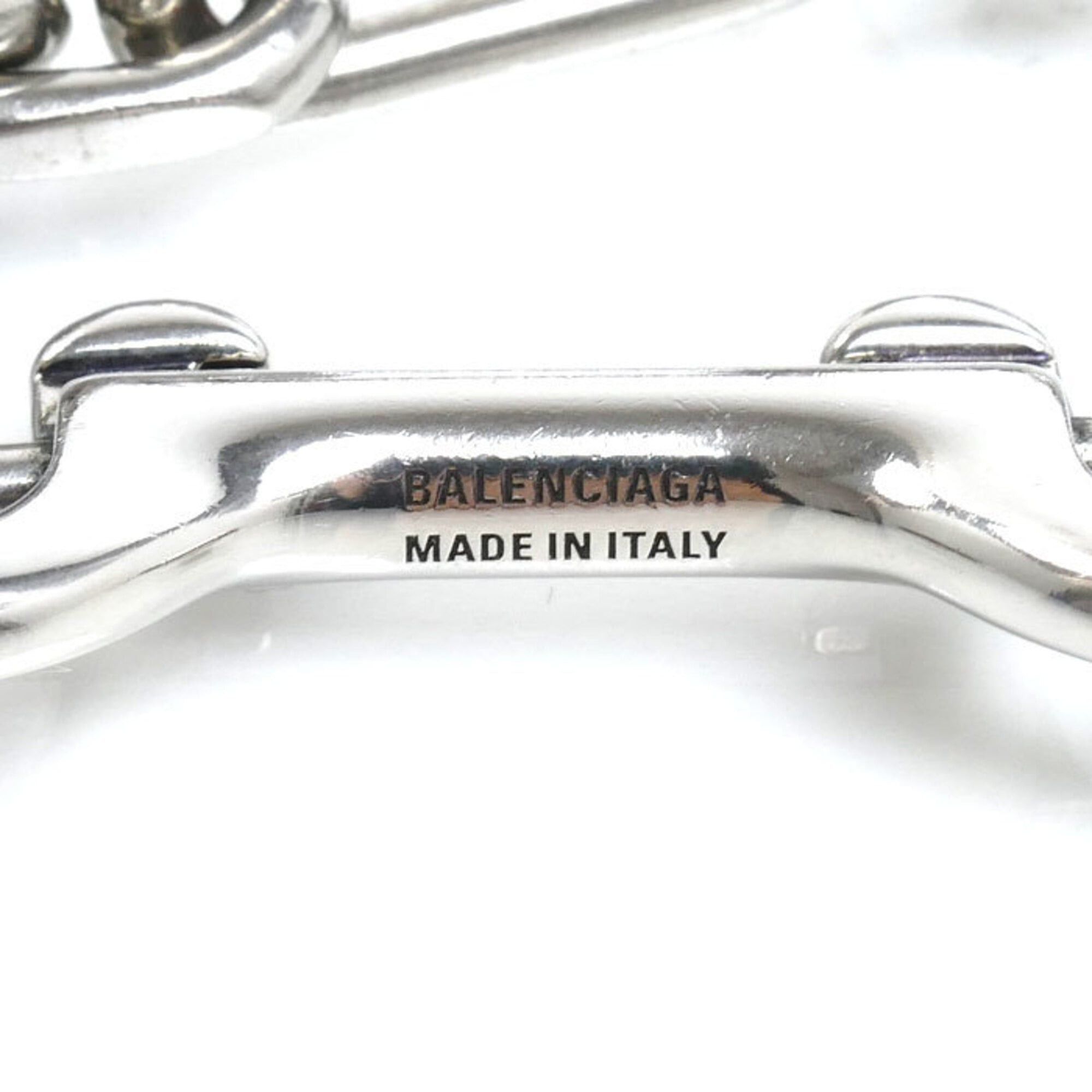 Balenciaga Balenciaga Brass Tags Carabiner Bracelet 792886TZ99I0911 22.5cm Men's Size ONE SIZE - 5 Thumbnail