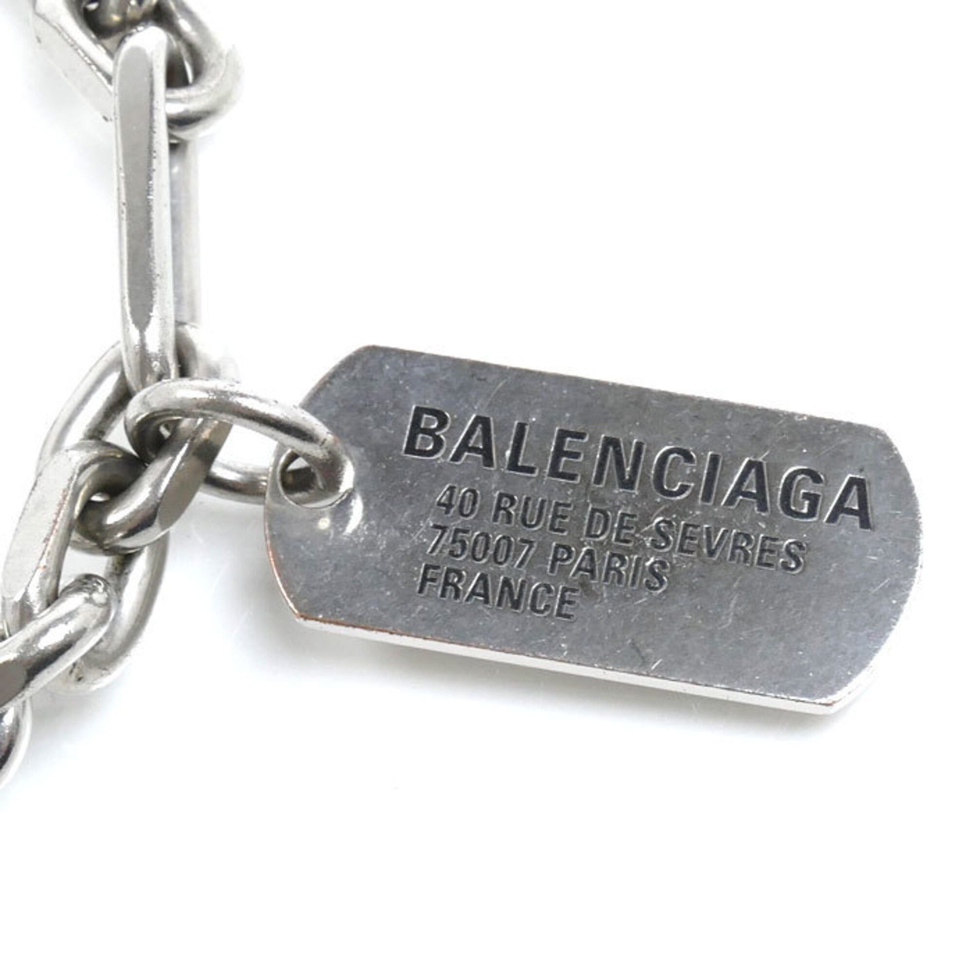 Balenciaga Balenciaga Brass Tags Carabiner Bracelet 792886TZ99I0911 22.5cm Men's Size ONE SIZE - 3 Thumbnail