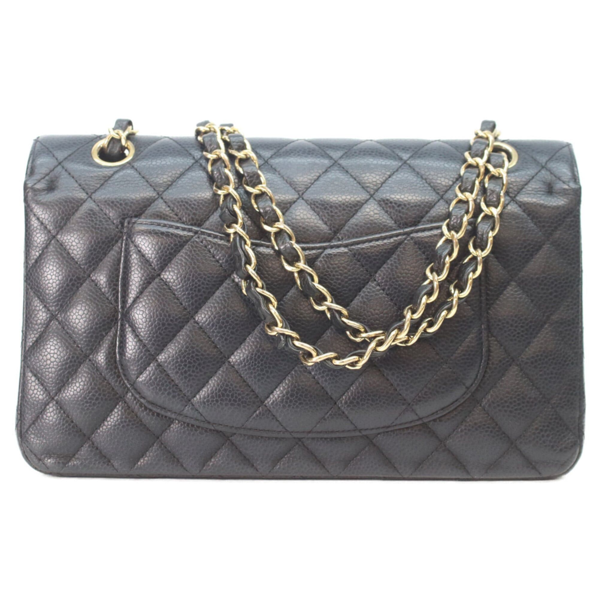 Chanel CHANEL Matelassé 25 Shoulder Bag, No. 27, A01112, Black Caviar Leather, Gold Hardware, Women's. Size ONE SIZE - 3 Thumbnail
