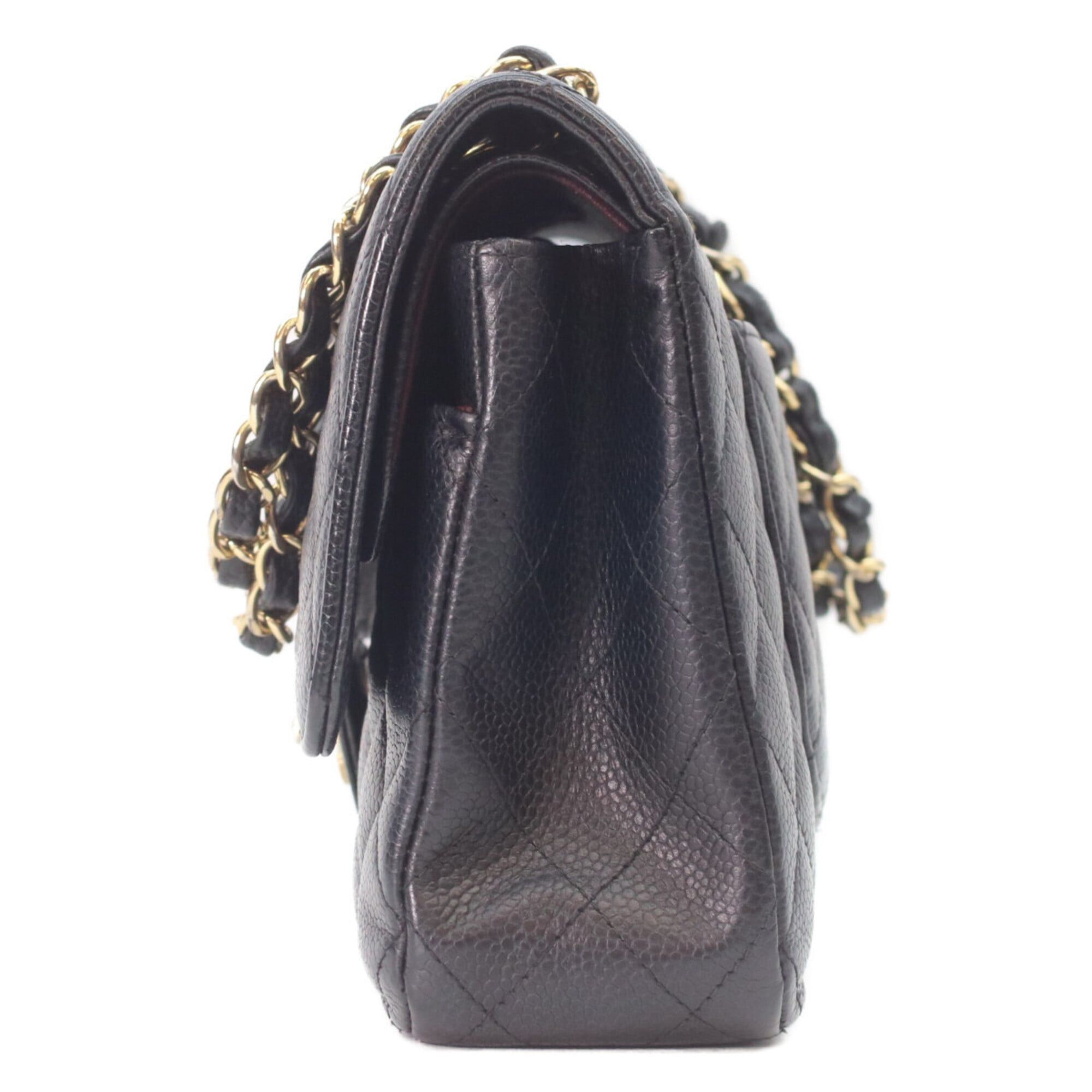 Chanel CHANEL Matelassé 25 Shoulder Bag, No. 27, A01112, Black Caviar Leather, Gold Hardware, Women's. Size ONE SIZE - 4 Thumbnail