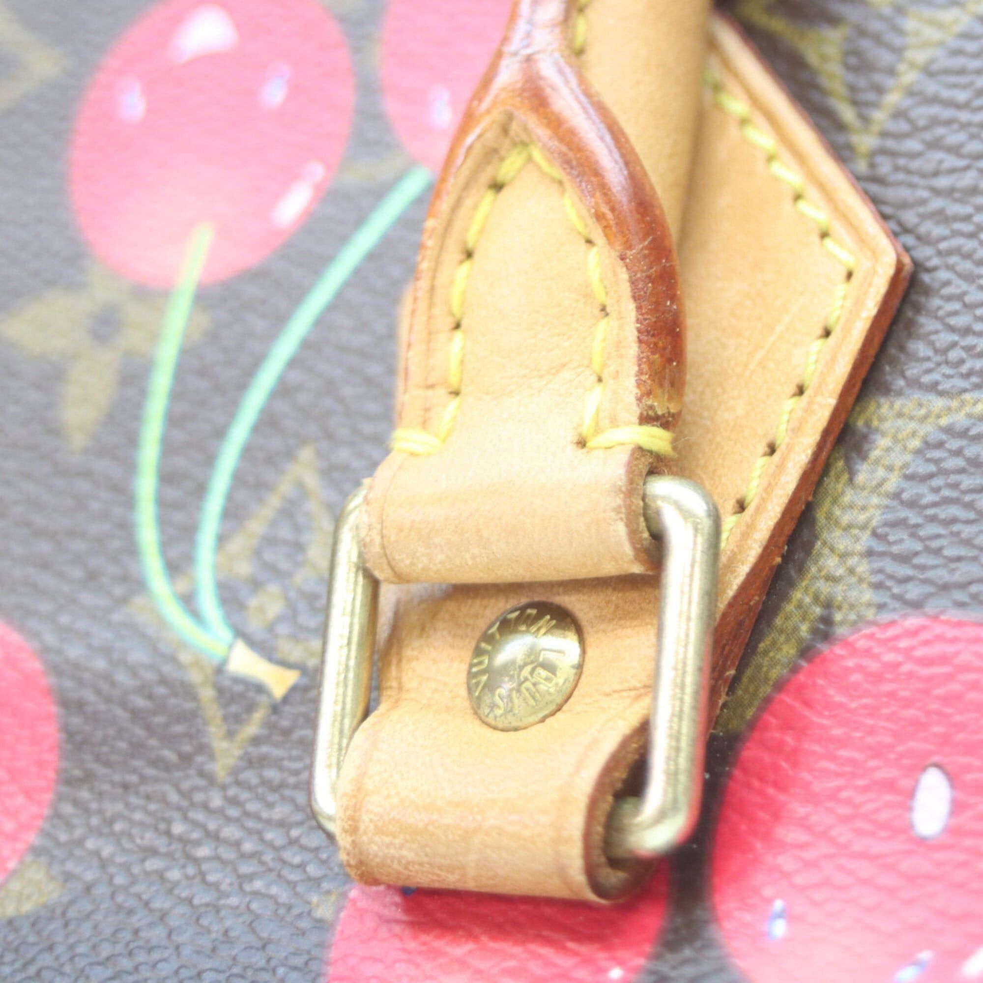 Louis Vuitton LOUIS VUITTON M95010 Monogram Cherry Sac Plat Tote Bag, Beige, Gold Hardware, Women's Size ONE SIZE - 7 Thumbnail