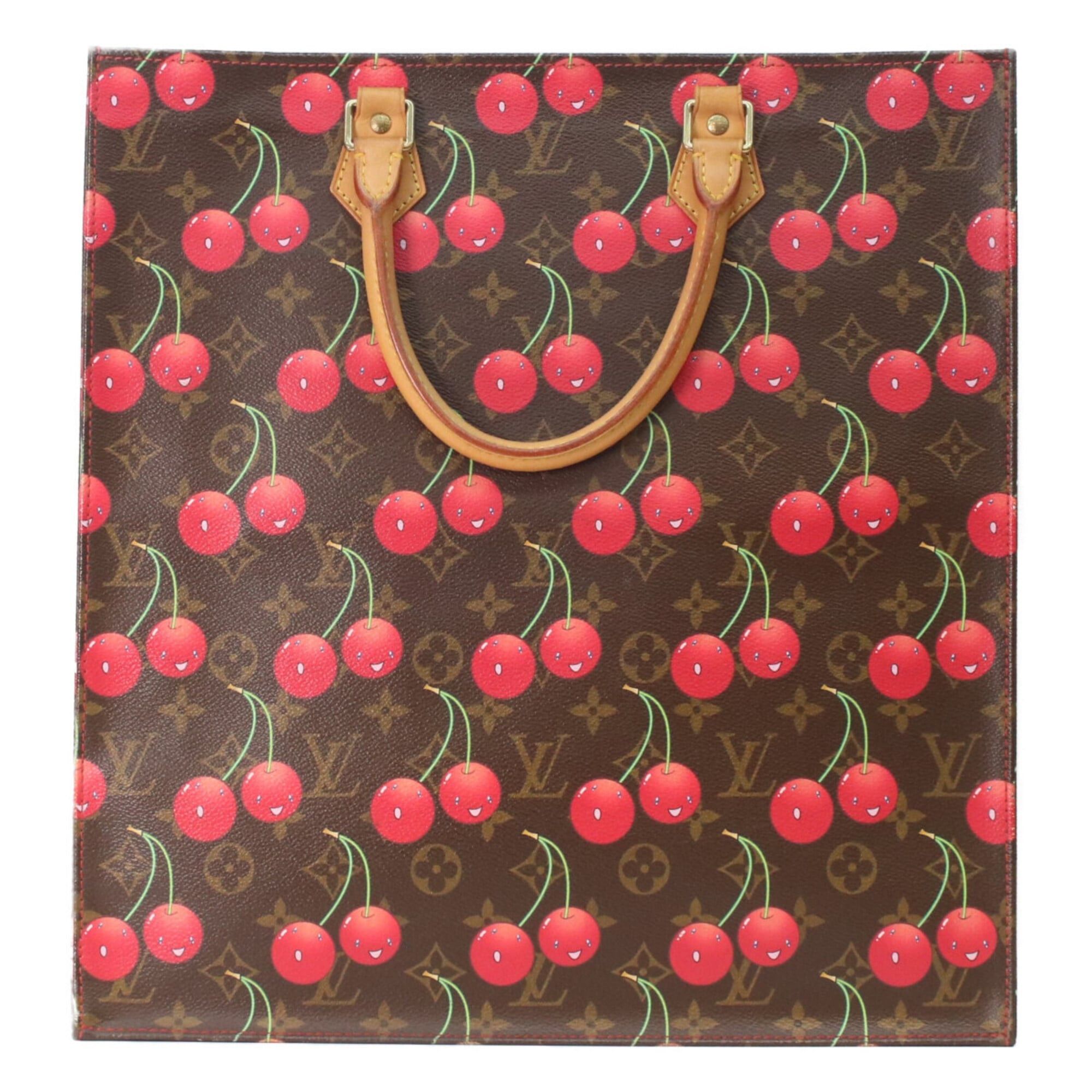 Louis Vuitton LOUIS VUITTON M95010 Monogram Cherry Sac Plat Tote Bag, Beige, Gold Hardware, Women's Size ONE SIZE - 3 Thumbnail