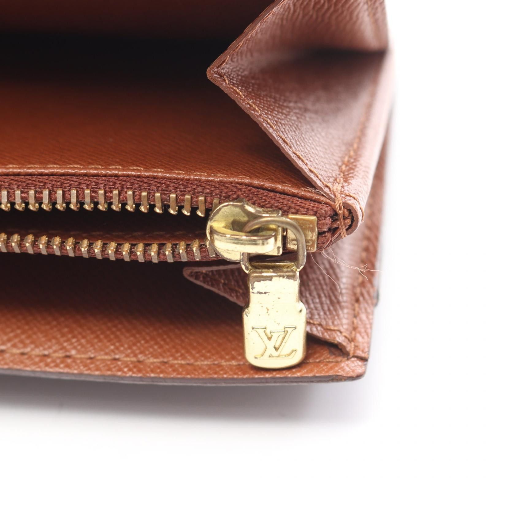 Louis Vuitton Louis Vuitton Louis Vuitton Pochette Portemonnaie Credit Monogram Long Wallet Textile Long Wallet M61725 DUTY FREE for USA Size ONE SIZE - 8 Thumbnail