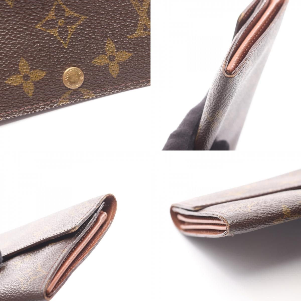 Louis Vuitton Louis Vuitton Louis Vuitton Pochette Portemonnaie Credit Monogram Long Wallet Textile Long Wallet M61725 DUTY FREE for USA Size ONE SIZE - 9 Thumbnail