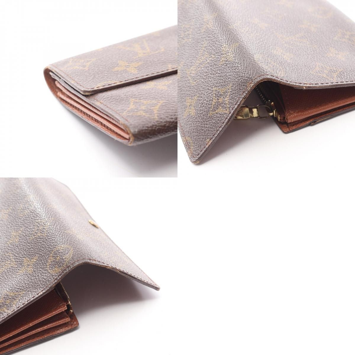 Louis Vuitton Louis Vuitton Louis Vuitton Pochette Portemonnaie Credit Monogram Long Wallet Textile Long Wallet M61725 DUTY FREE for USA Size ONE SIZE - 10 Thumbnail