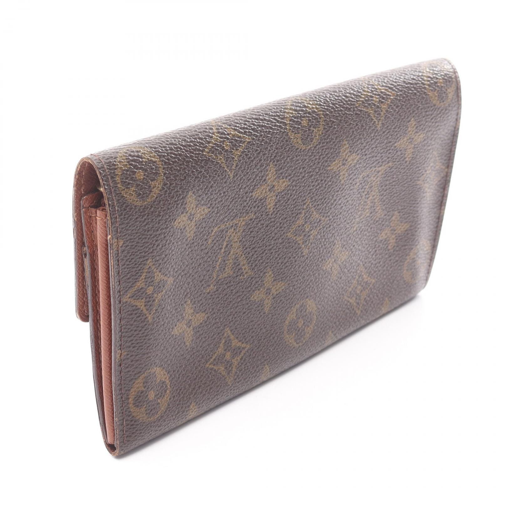 Louis Vuitton Louis Vuitton Louis Vuitton Pochette Portemonnaie Credit Monogram Long Wallet Textile Long Wallet M61725 DUTY FREE for USA Size ONE SIZE - 2 Thumbnail
