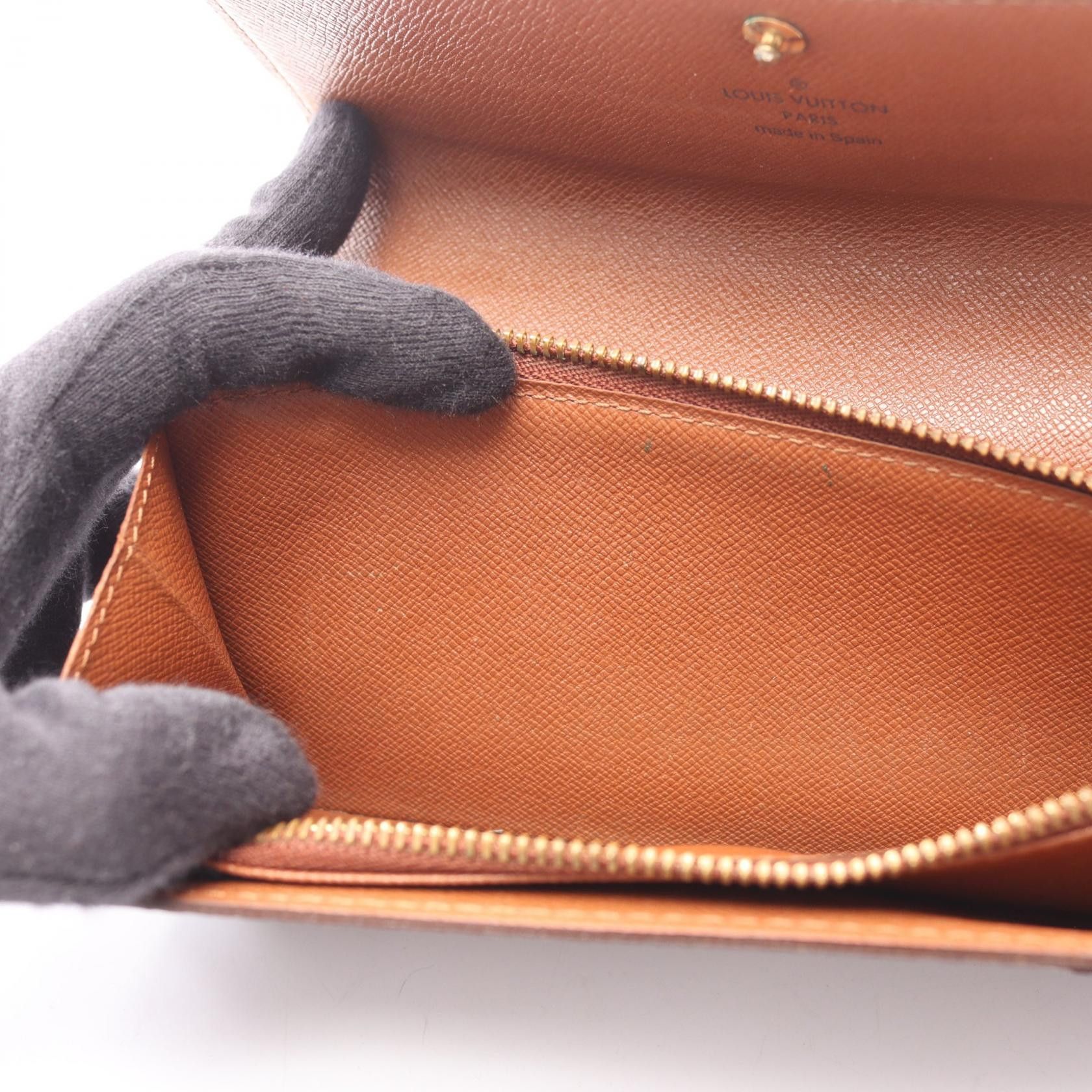 Louis Vuitton Louis Vuitton Louis Vuitton Pochette Portemonnaie Credit Monogram Long Wallet Textile Long Wallet M61725 DUTY FREE for USA Size ONE SIZE - 6 Thumbnail