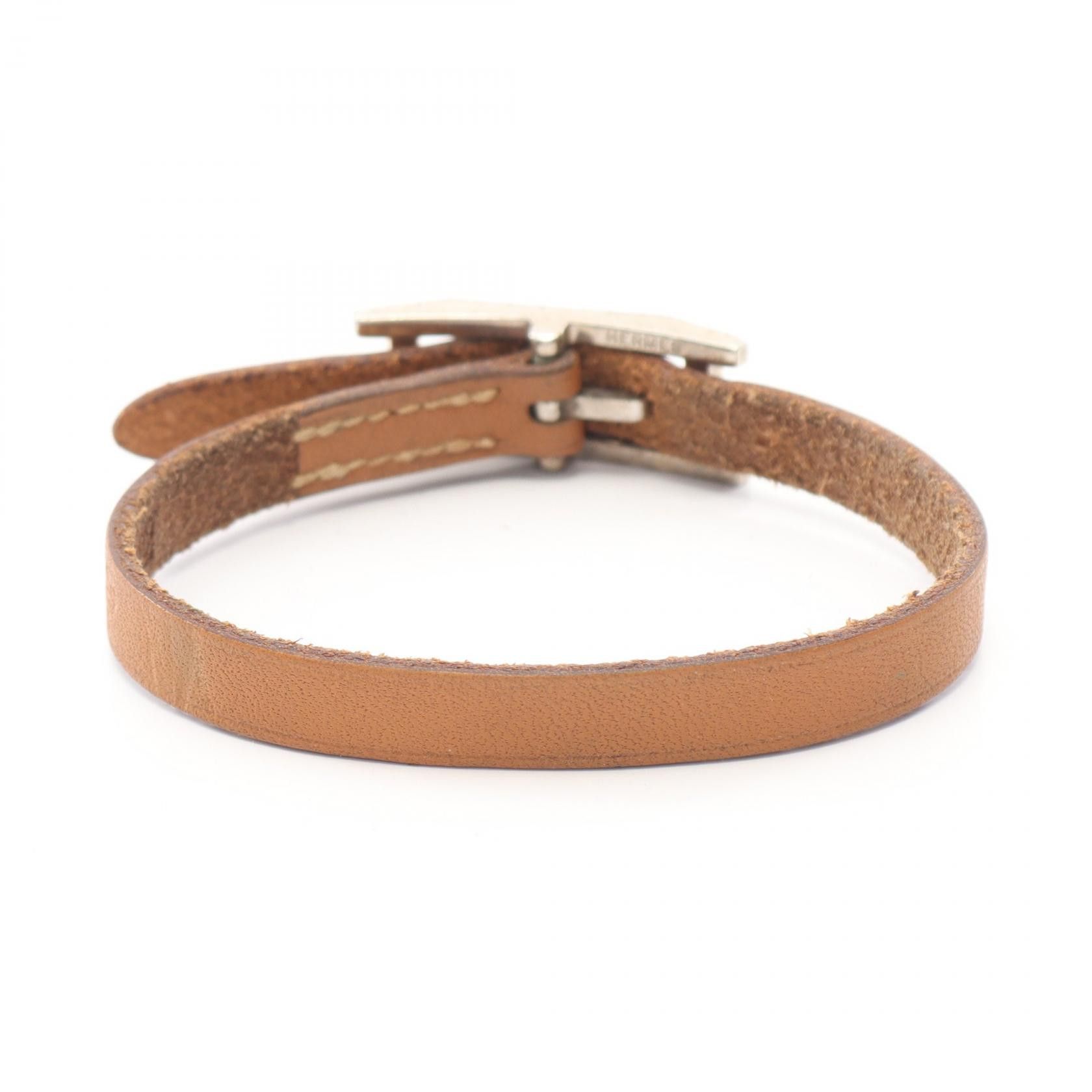 Hermes Hermes Hermes Api3 Tandem Leather Stainless Steel Bracelet Leather Bracelet G DUTY FREE for USA Size ONE SIZE - 2 Thumbnail