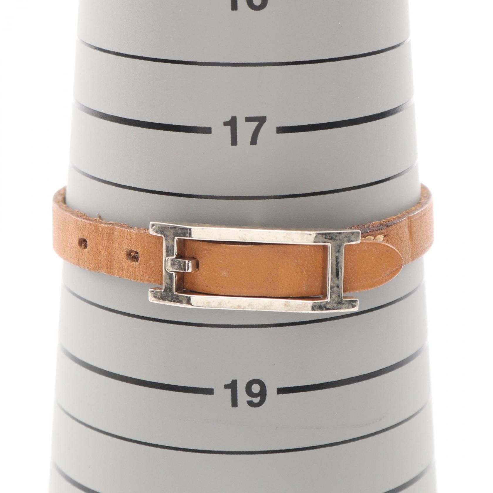 Hermes Hermes Hermes Api3 Tandem Leather Stainless Steel Bracelet Leather Bracelet G DUTY FREE for USA Size ONE SIZE - 6 Thumbnail