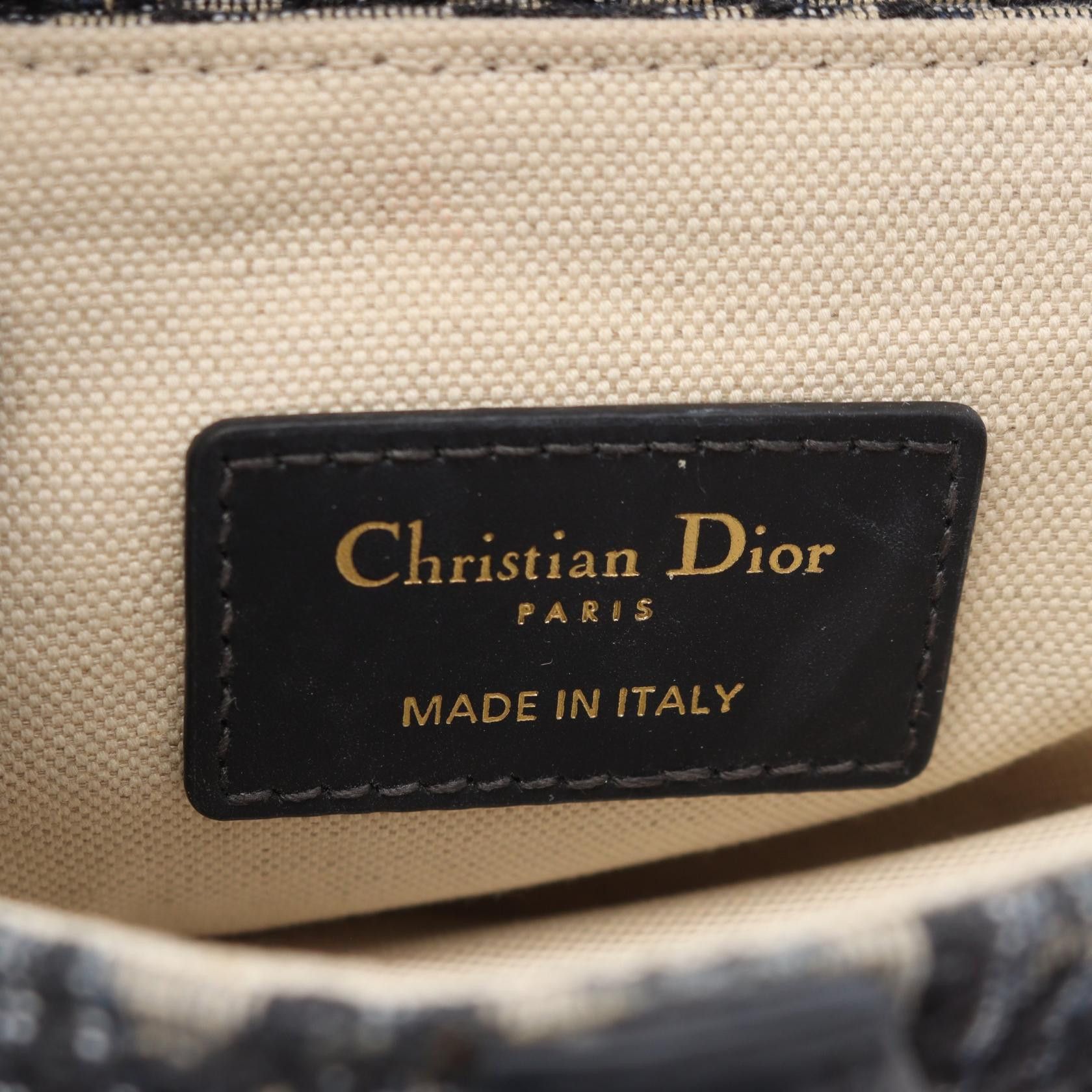 Dior Dior Dior Saddle Oblique Canvas Leather Handbag Leather Handbag DUTY FREE for USA Size ONE SIZE - 4 Thumbnail