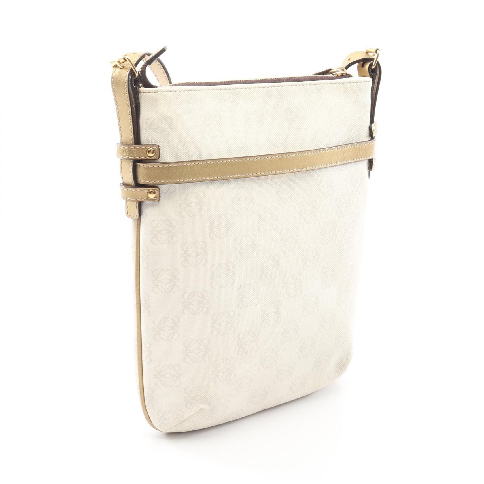 Loewe Loewe Loewe Repeat Anagram PVC Coated Canvas Leather Shoulder Bag Plastic / Synthetic Shoulder Bag DUTY FREE for USA Size ONE SIZE - 2 Thumbnail