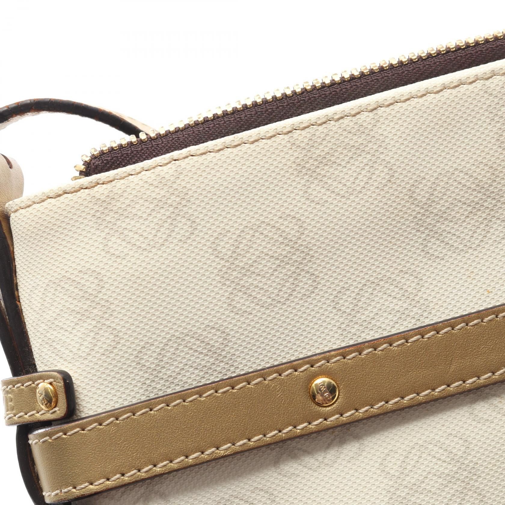 Loewe Loewe Loewe Repeat Anagram PVC Coated Canvas Leather Shoulder Bag Plastic / Synthetic Shoulder Bag DUTY FREE for USA Size ONE SIZE - 6 Thumbnail