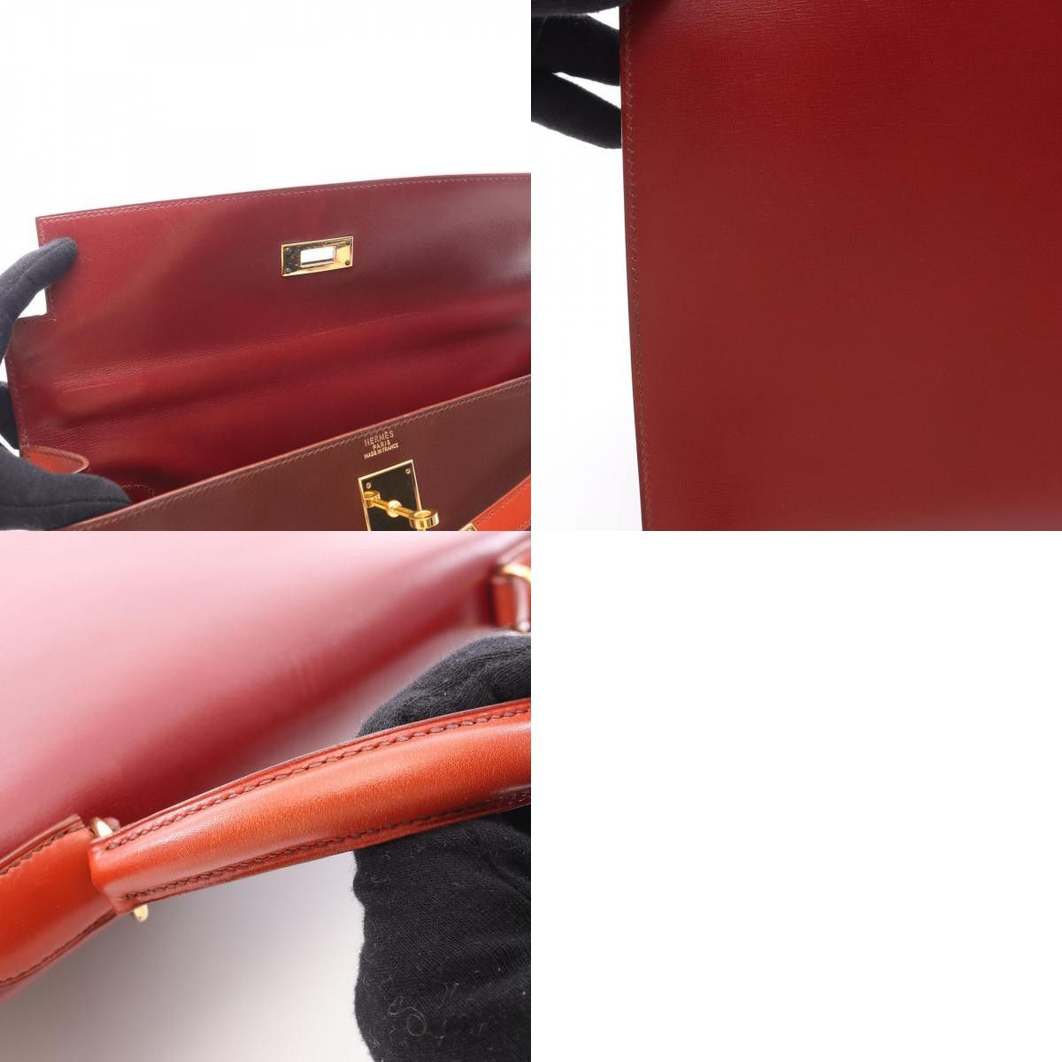 Hermes Hermes Hermes Kelly32 Box Calf Tote Leather Handbag Stamp Z (1996) DUTY FREE for USA Size ONE SIZE - 10 Thumbnail
