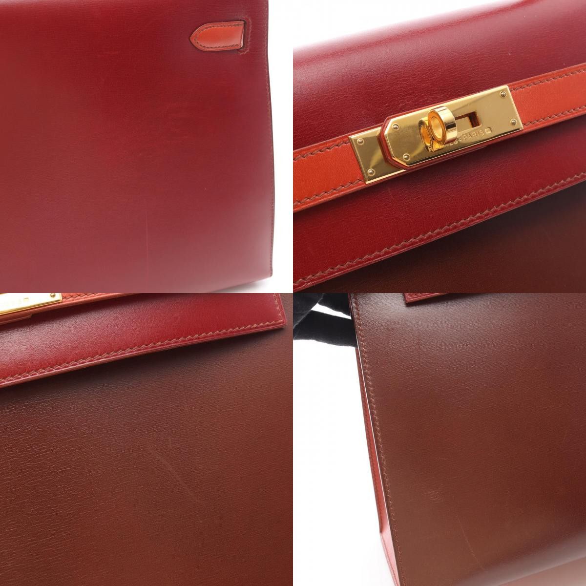 Hermes Hermes Hermes Kelly32 Box Calf Tote Leather Handbag Stamp Z (1996) DUTY FREE for USA Size ONE SIZE - 9 Thumbnail