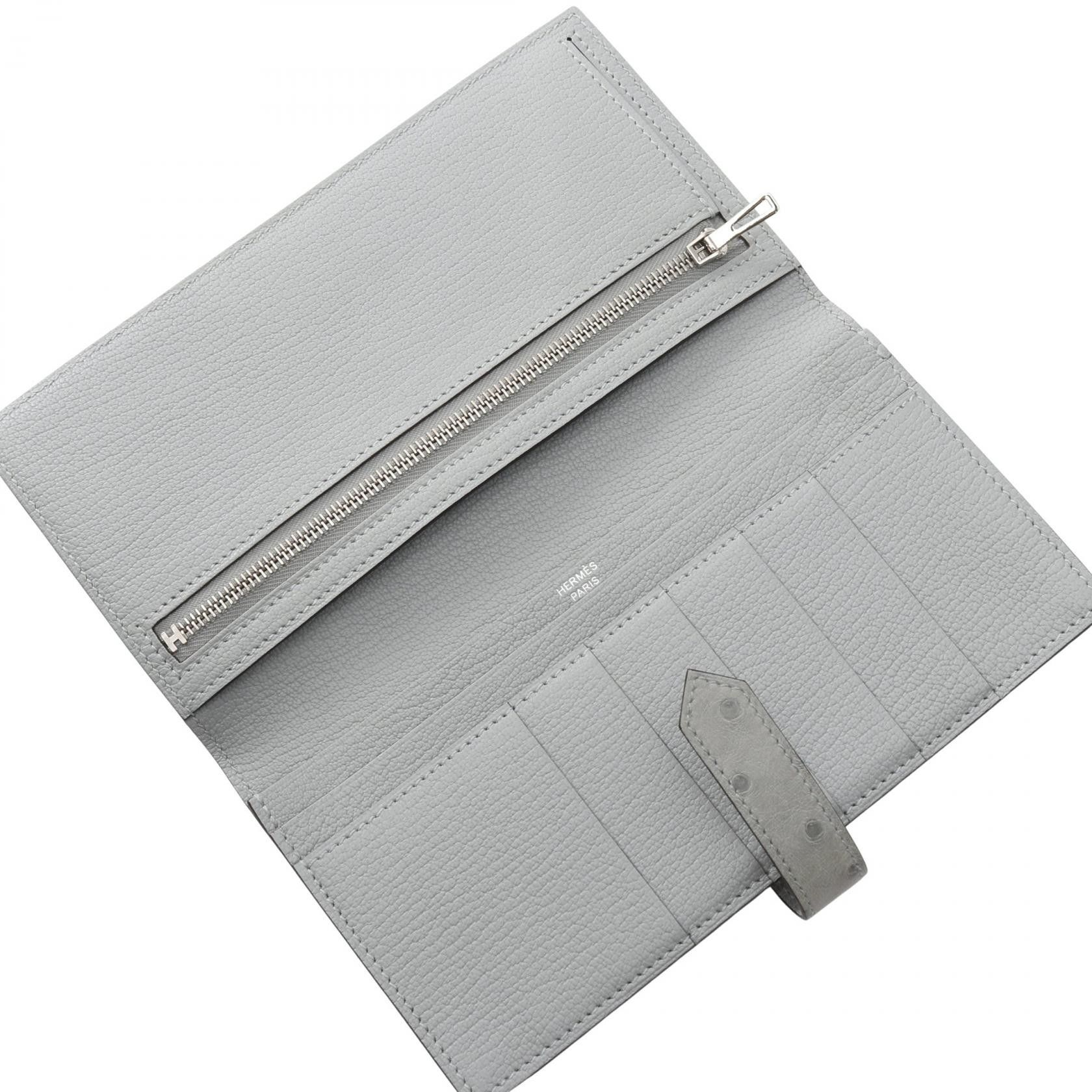 Hermes Hermes Hermes Bearn Souffle Leather Long Wallet Leather Long Wallet Stamp B (2023) DUTY FREE for USA Size ONE SIZE - 3 Thumbnail