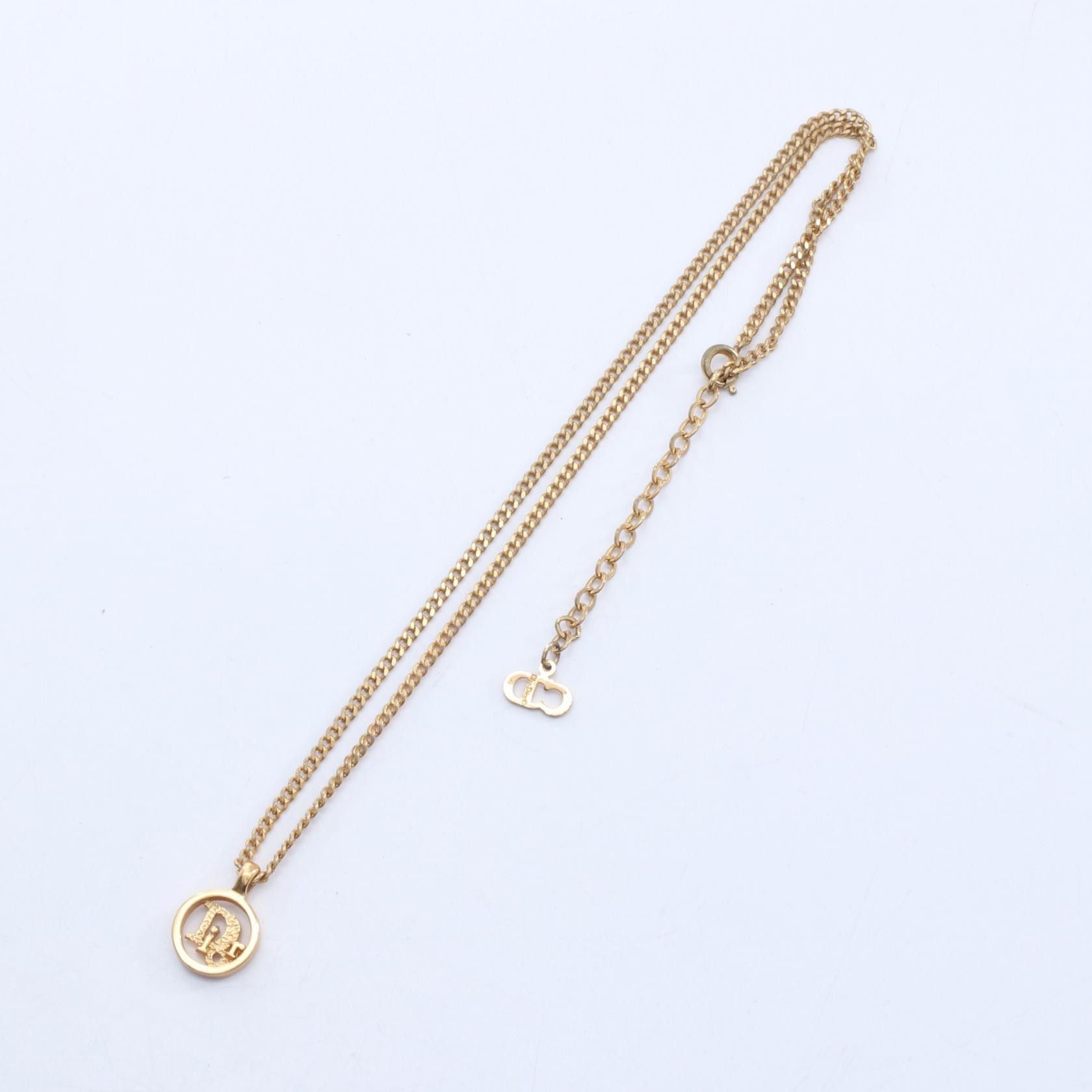 Dior Dior Christian Dior Circle Logo Necklace Metal Necklace DUTY FREE for USA Size ONE SIZE - 3 Thumbnail