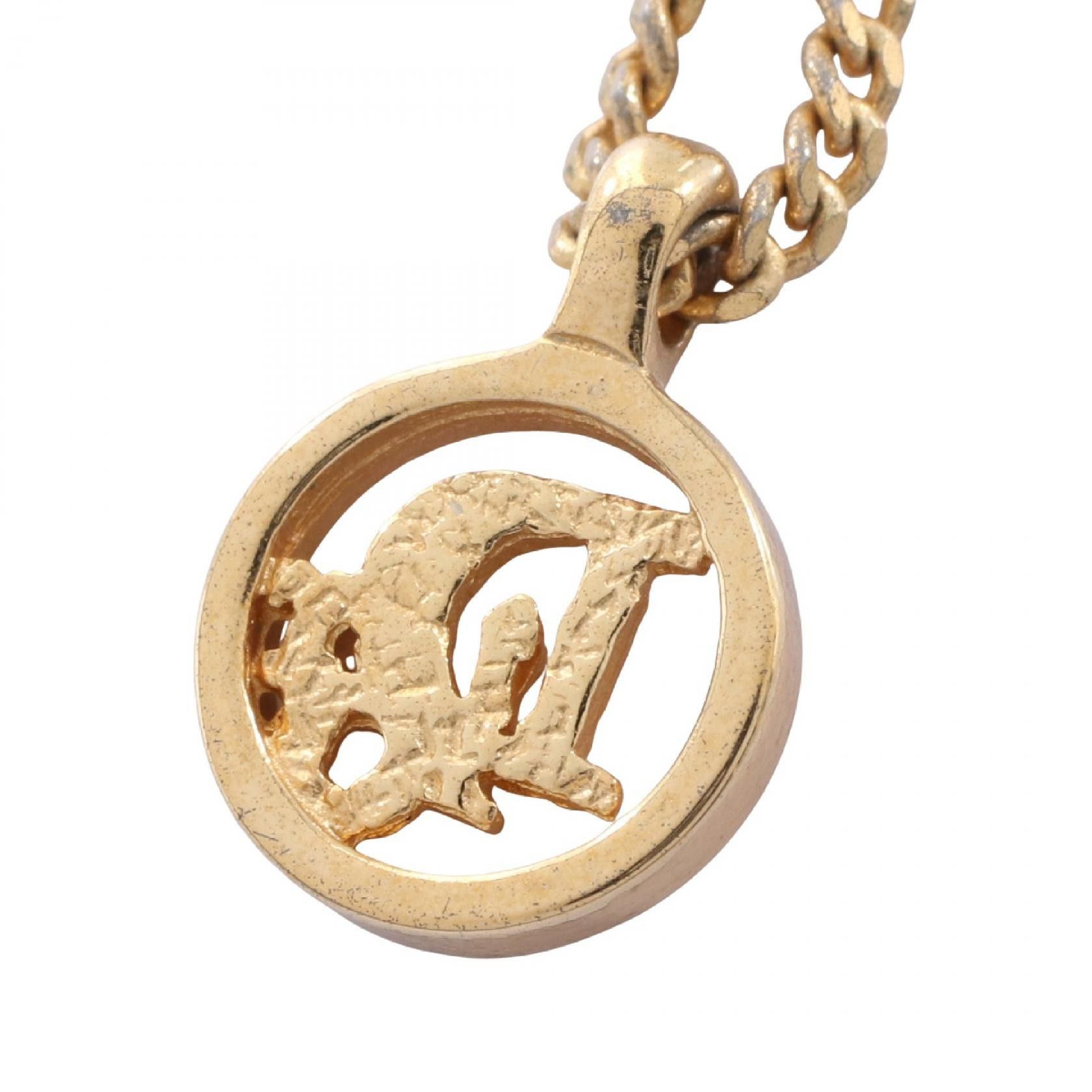 Dior Dior Christian Dior Circle Logo Necklace Metal Necklace DUTY FREE for USA Size ONE SIZE - 2 Thumbnail