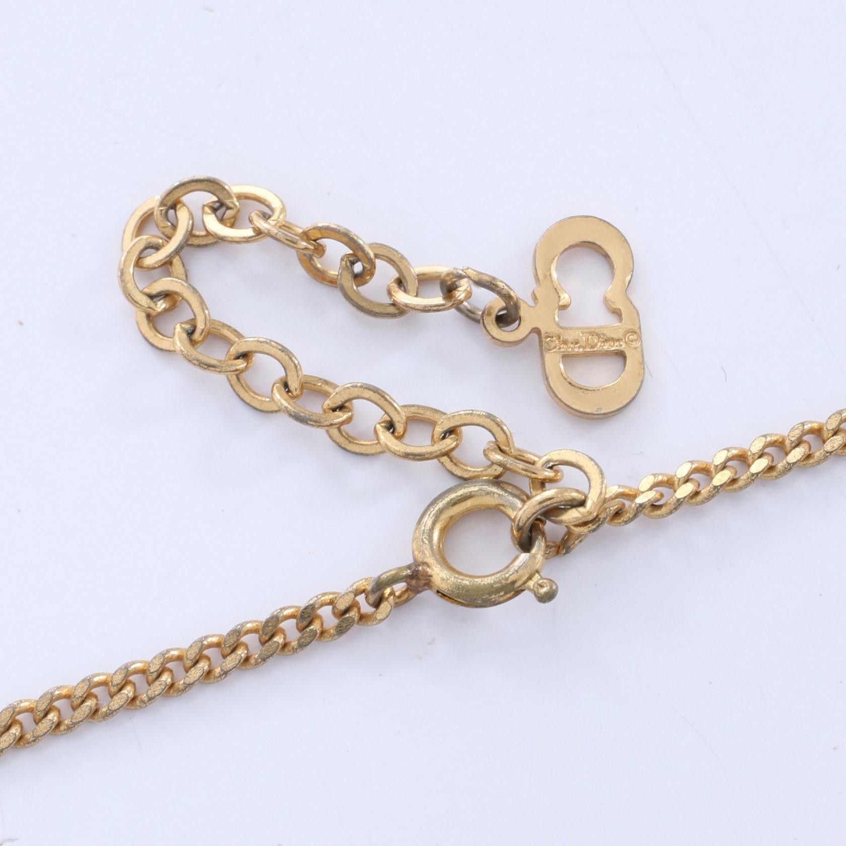 Dior Dior Christian Dior Circle Logo Necklace Metal Necklace DUTY FREE for USA Size ONE SIZE - 4 Thumbnail