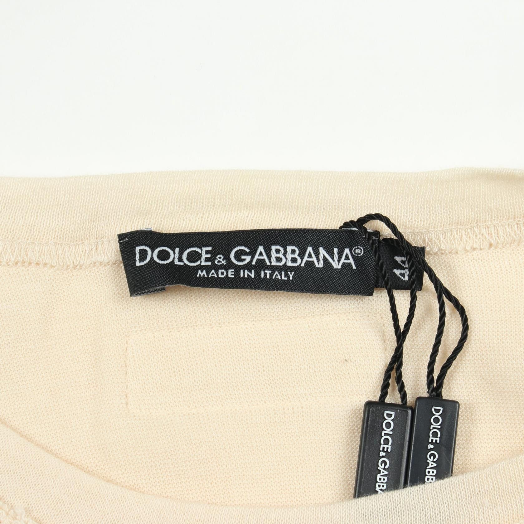 Dolce & Gabbana Dolce & Gabbana Dolce & Gabbana Cotton Cashmere Knit Top Textile Tops G8Y83T DUTY FREE for USA Size ONE SIZE - 3 Thumbnail