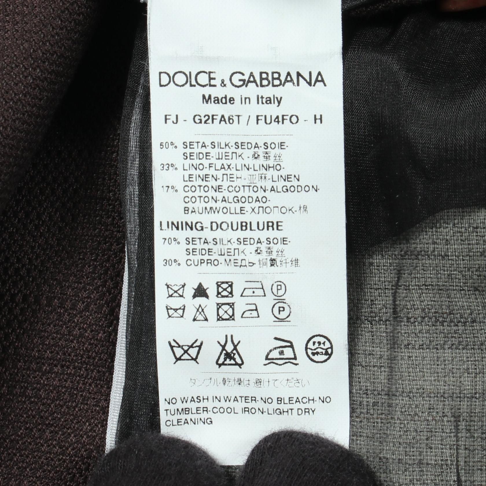 Dolce & Gabbana Dolce & Gabbana Dolce & Gabbana Silk Tailored Jacket Textile Outerwear G2FA6T DUTY FREE for USA Size ONE SIZE - 5 Thumbnail