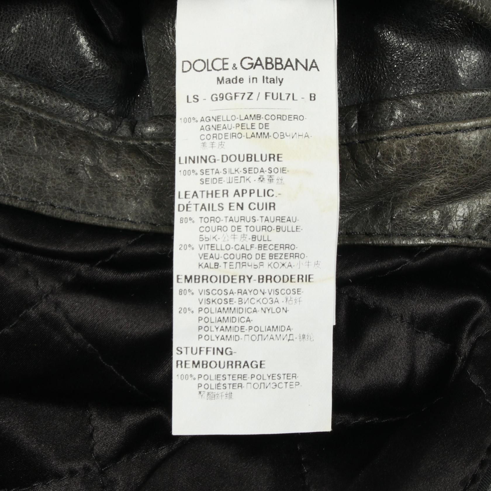 Dolce & Gabbana Dolce & Gabbana Dolce & Gabbana Leather Outerwear Leather Outerwear DUTY FREE for USA Size ONE SIZE - 5 Thumbnail