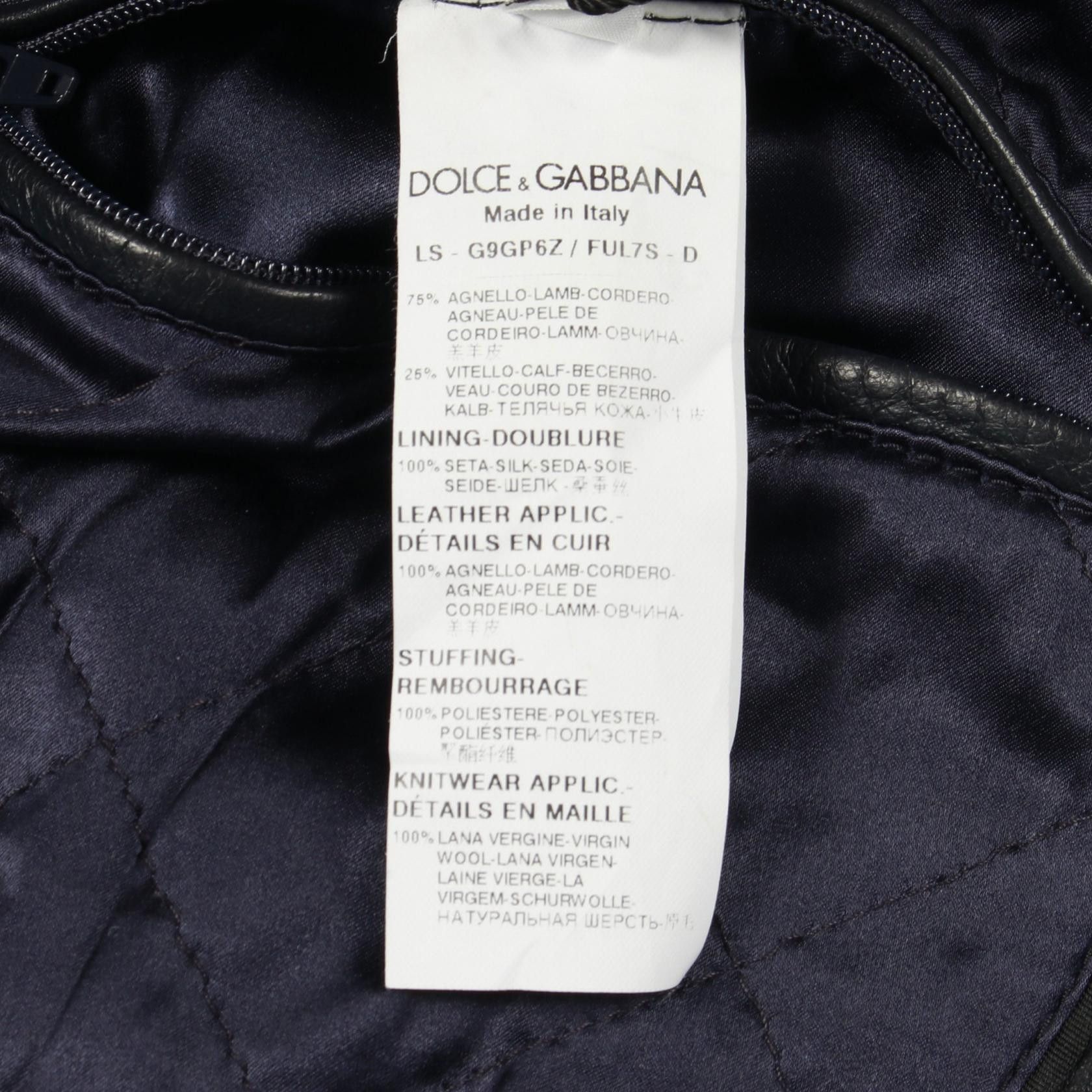Dolce & Gabbana Dolce & Gabbana Dolce & Gabbana Leather Jacket Leather Outerwear DUTY FREE for USA Size ONE SIZE - 4 Thumbnail