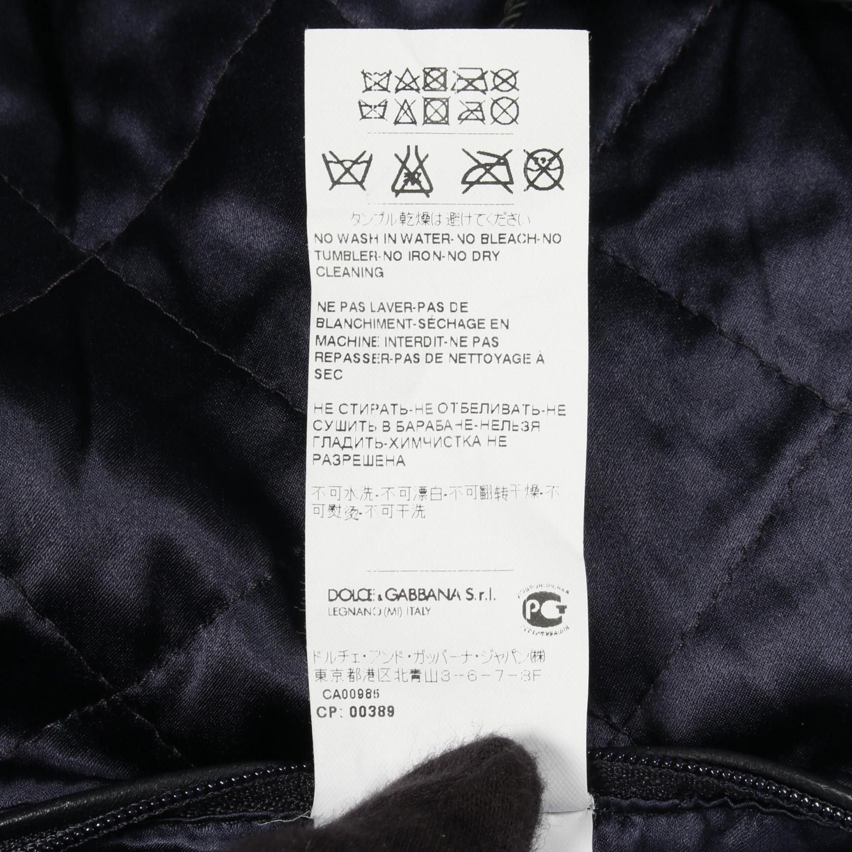 Dolce & Gabbana Dolce & Gabbana Dolce & Gabbana Leather Jacket Leather Outerwear DUTY FREE for USA Size ONE SIZE - 5 Thumbnail