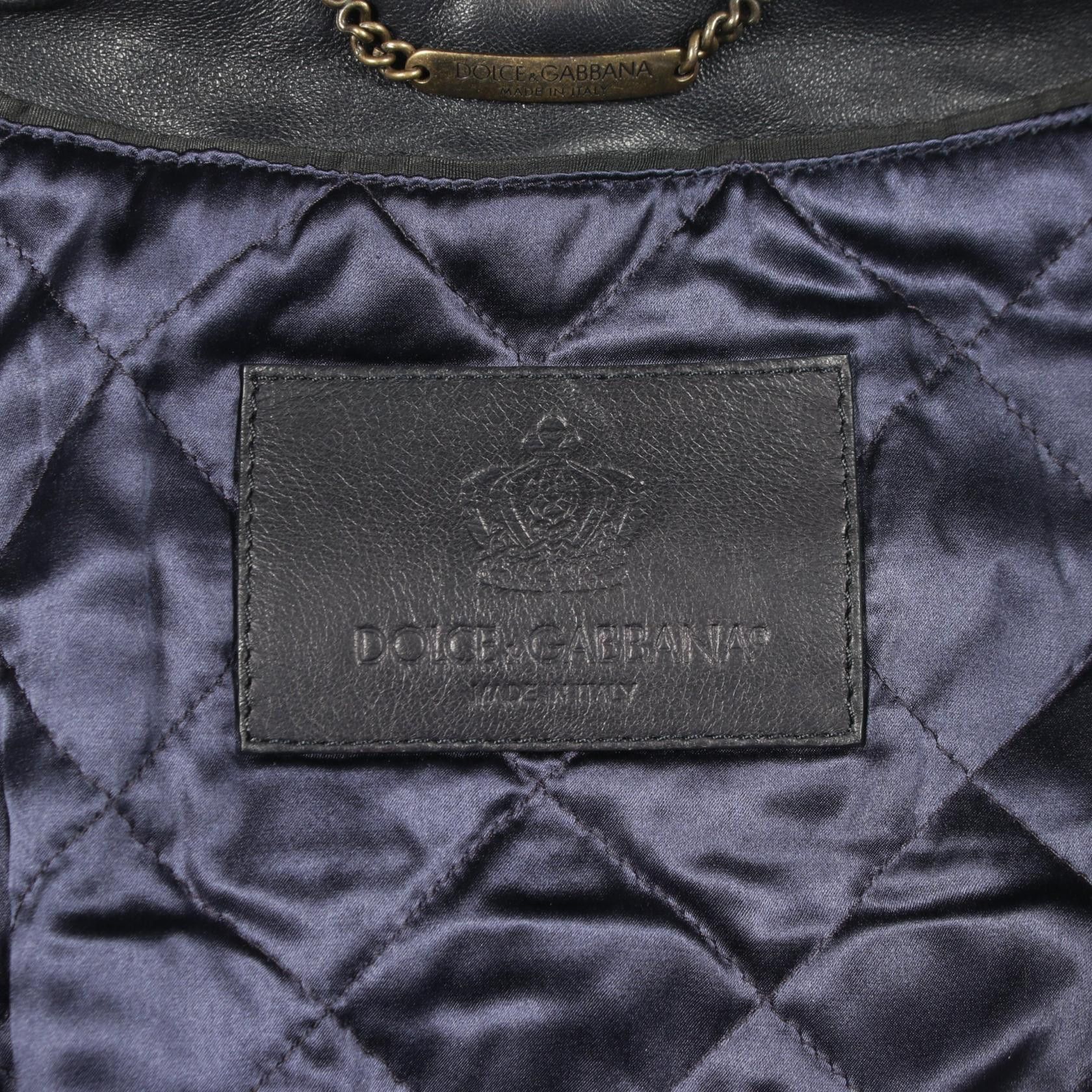 Dolce & Gabbana Dolce & Gabbana Dolce & Gabbana Leather Jacket Leather Outerwear DUTY FREE for USA Size ONE SIZE - 3 Thumbnail