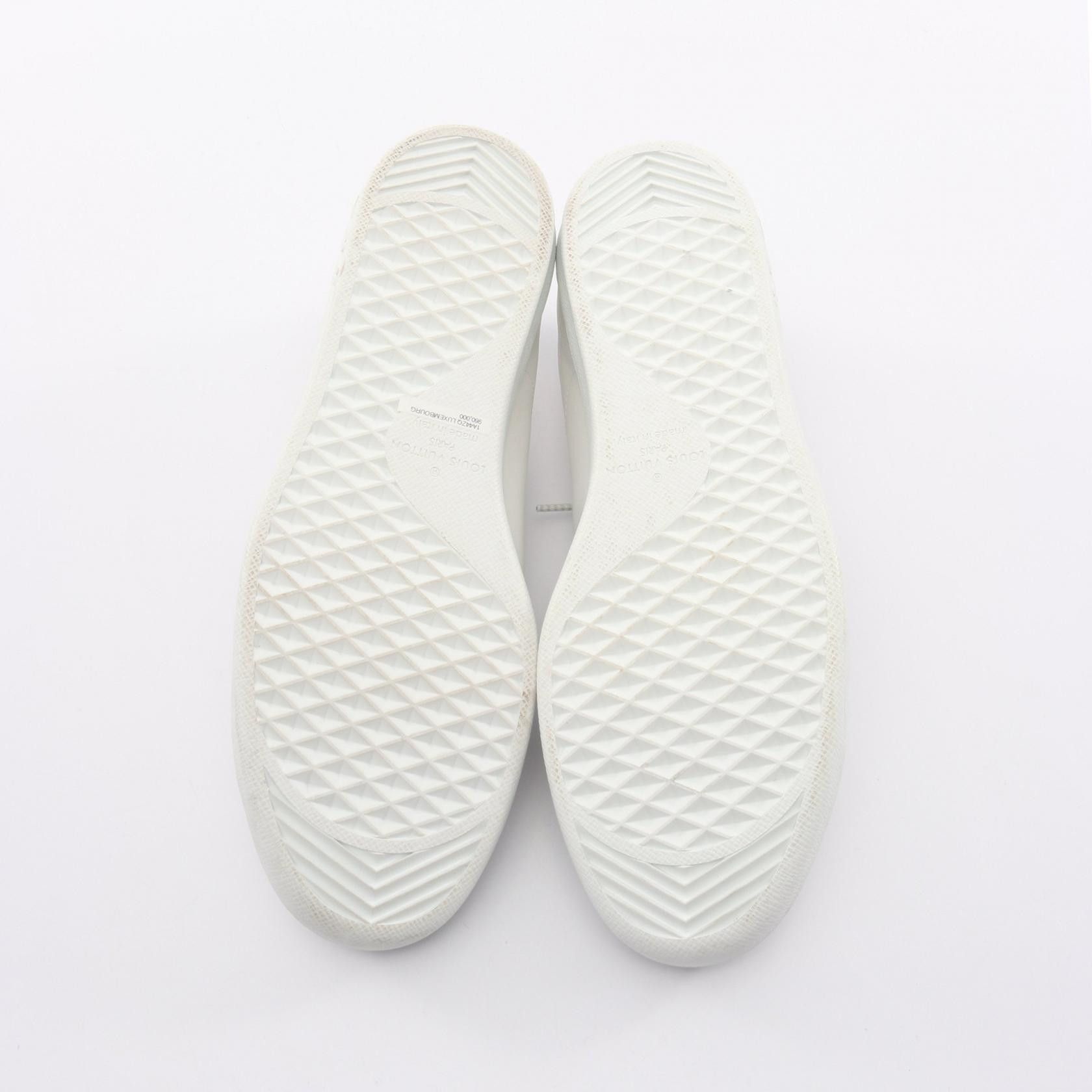 Louis Vuitton Louis Vuitton Louis Vuitton Luxembourg Line Leather Sneakers Leather Shoes DUTY FREE for USA Size ONE SIZE - 4 Thumbnail