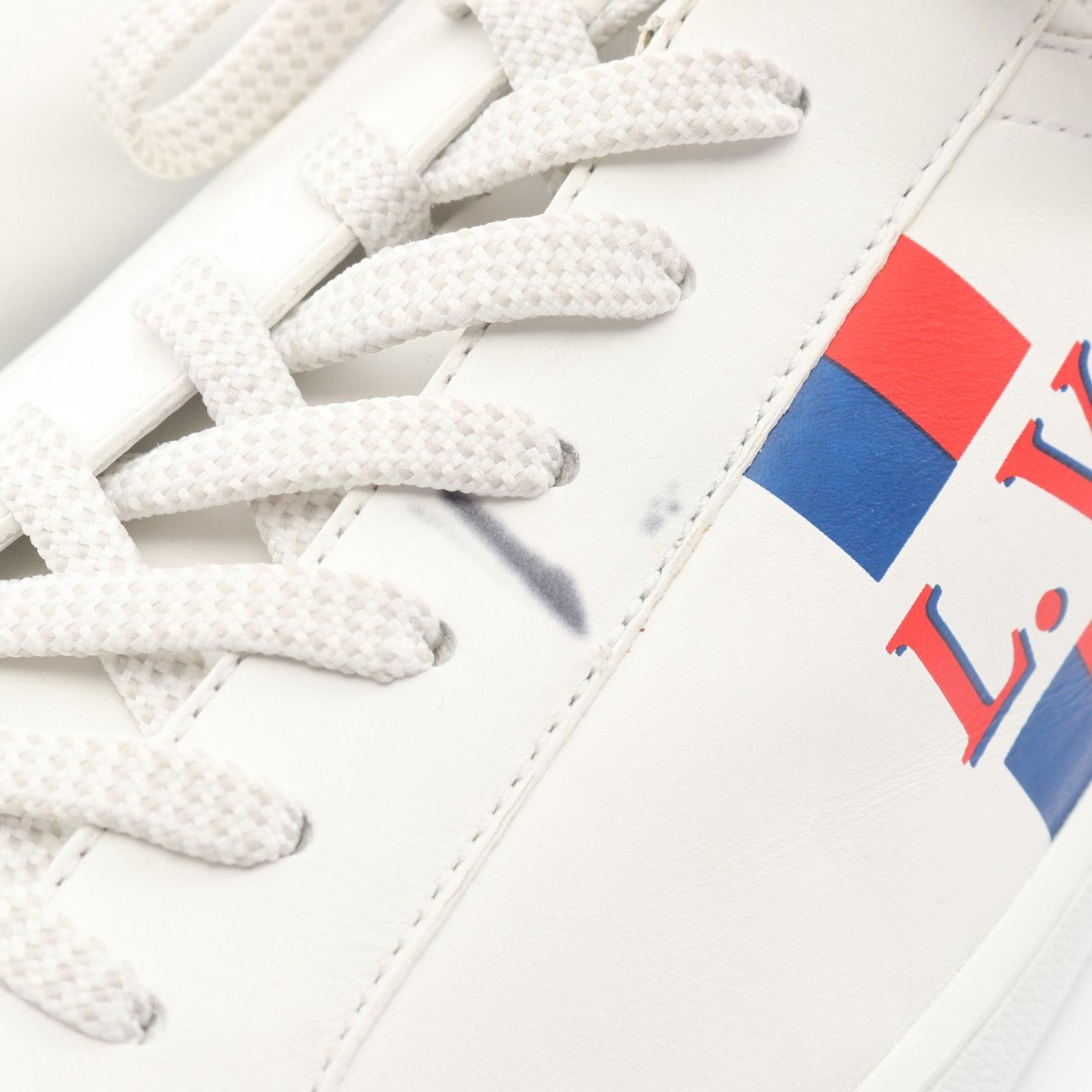 Louis Vuitton Louis Vuitton Louis Vuitton Luxembourg Line Leather Sneakers Leather Shoes DUTY FREE for USA Size ONE SIZE - 8 Thumbnail