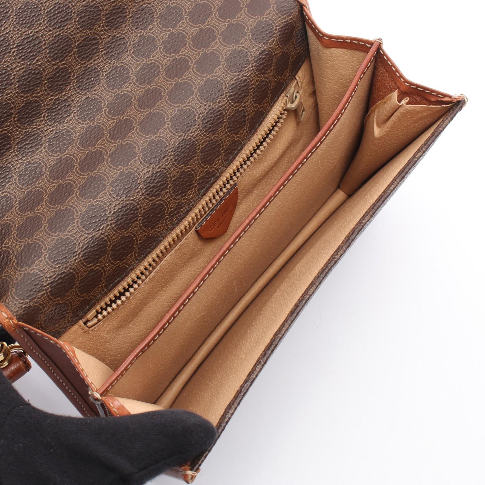 Celine Celine CELINE Macadam Coated Canvas Shoulder Bag Plastic / Synthetic Shoulder Bag DUTY FREE for USA Size ONE SIZE - 3 Thumbnail