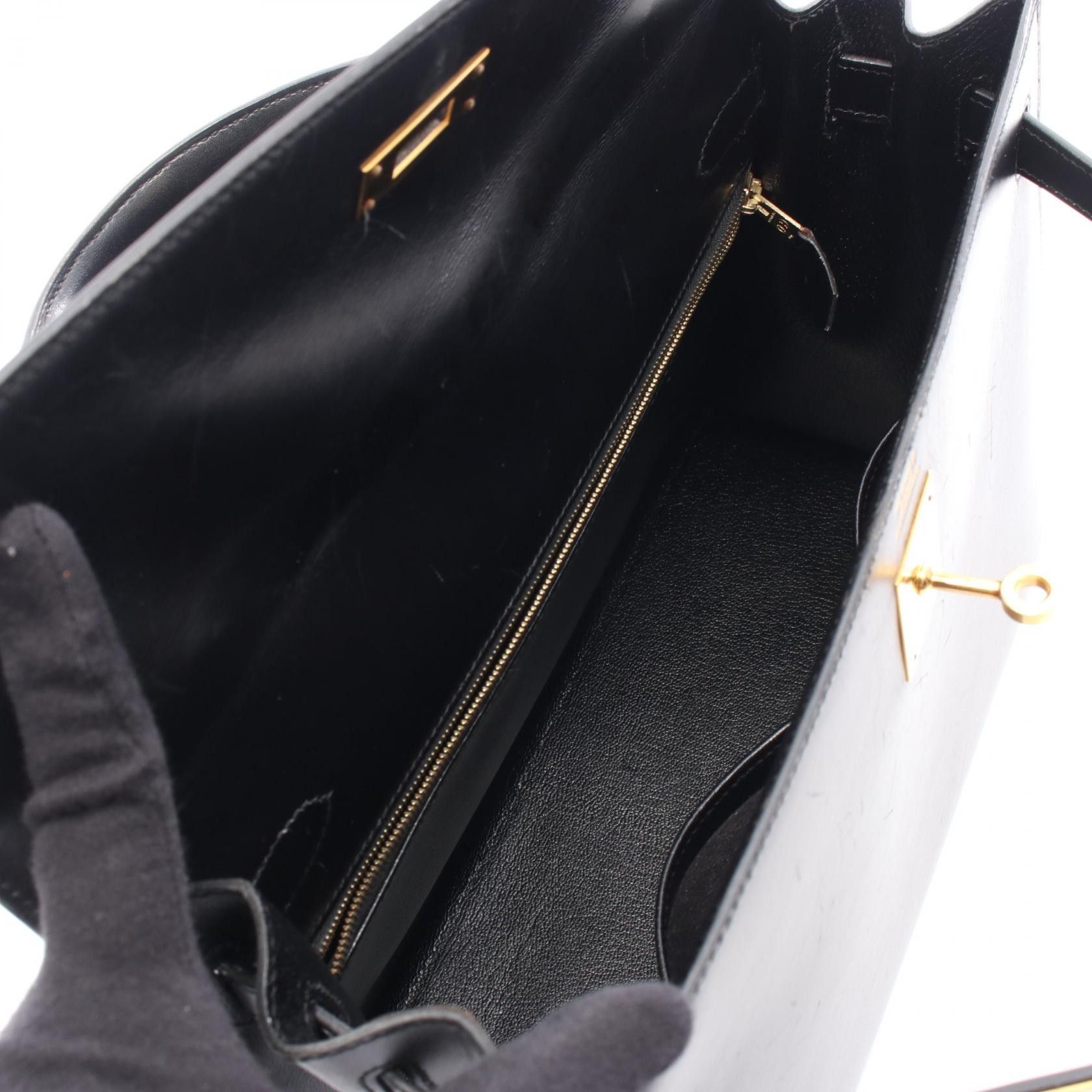 Hermes Hermes Hermes Kelly32 Box Calf Handbag Leather Handbag Y DUTY FREE for USA Size ONE SIZE - 3 Thumbnail