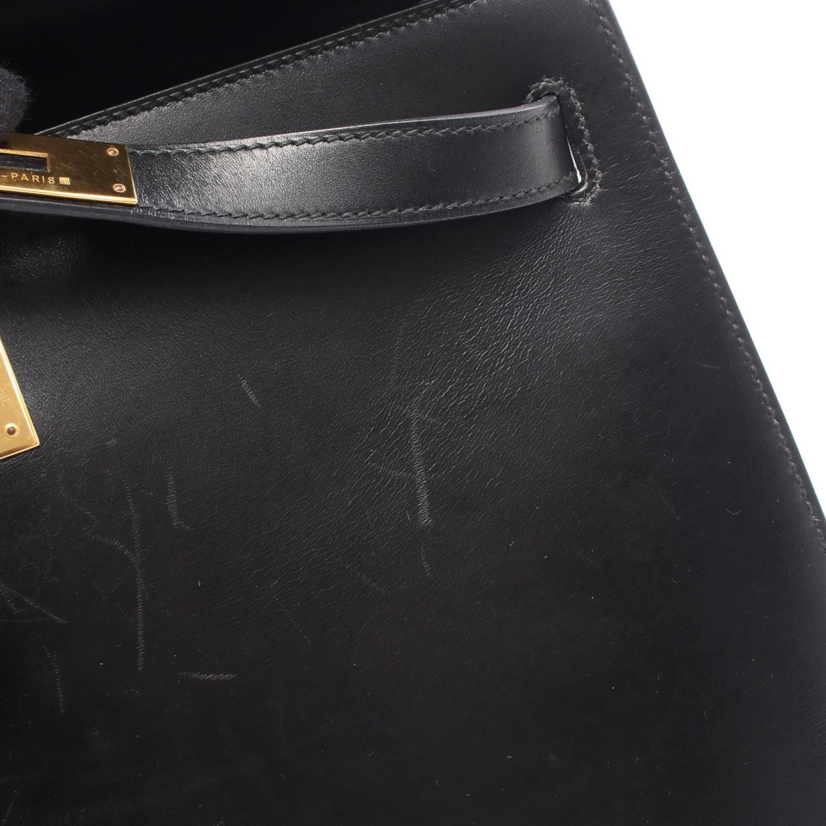 Hermes Hermes Hermes Kelly32 Box Calf Handbag Leather Handbag Y DUTY FREE for USA Size ONE SIZE - 7 Thumbnail
