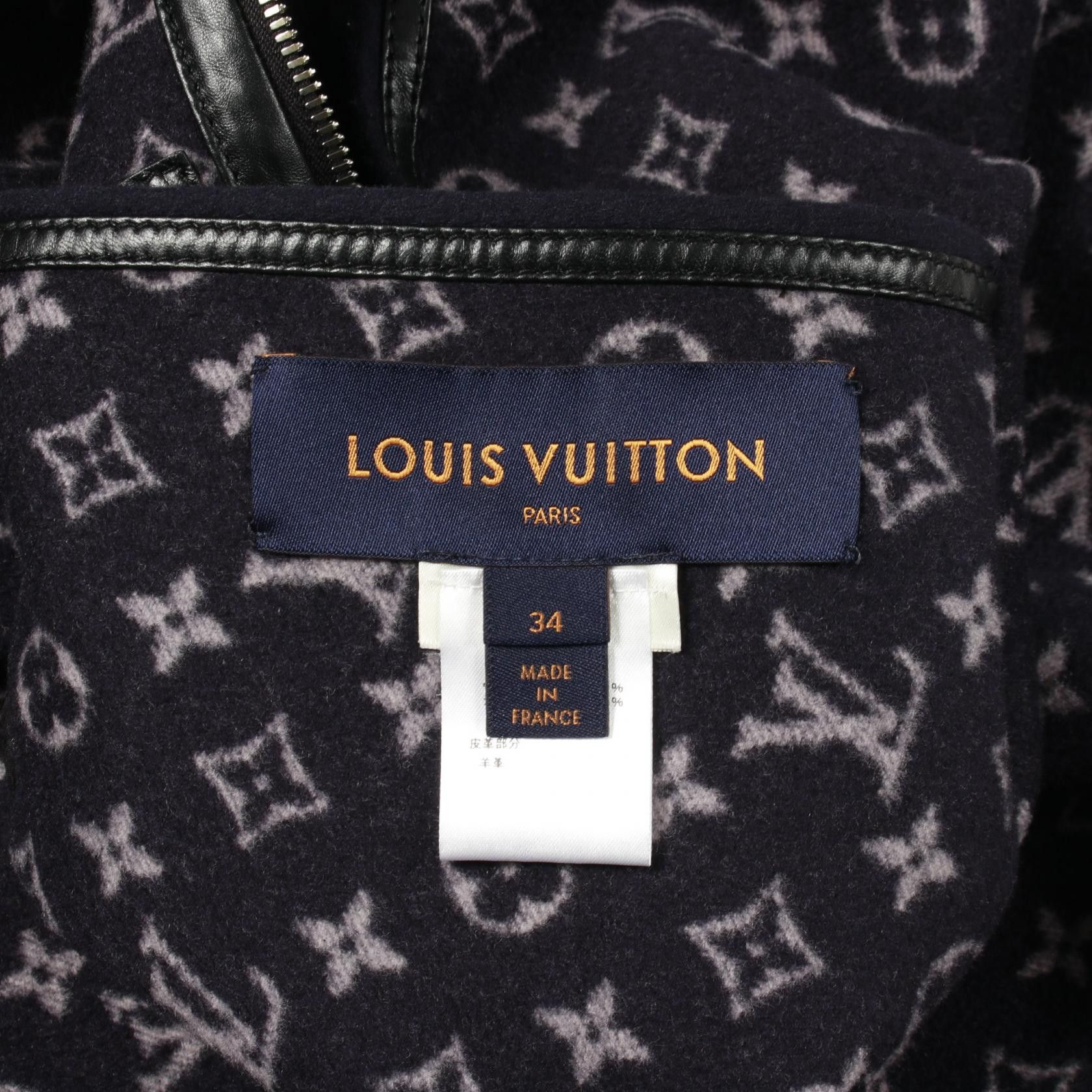 Louis Vuitton Louis Vuitton Louis Vuitton Monogram Wool Poncho Textile Outerwear DUTY FREE for USA Size ONE SIZE - 4 Thumbnail