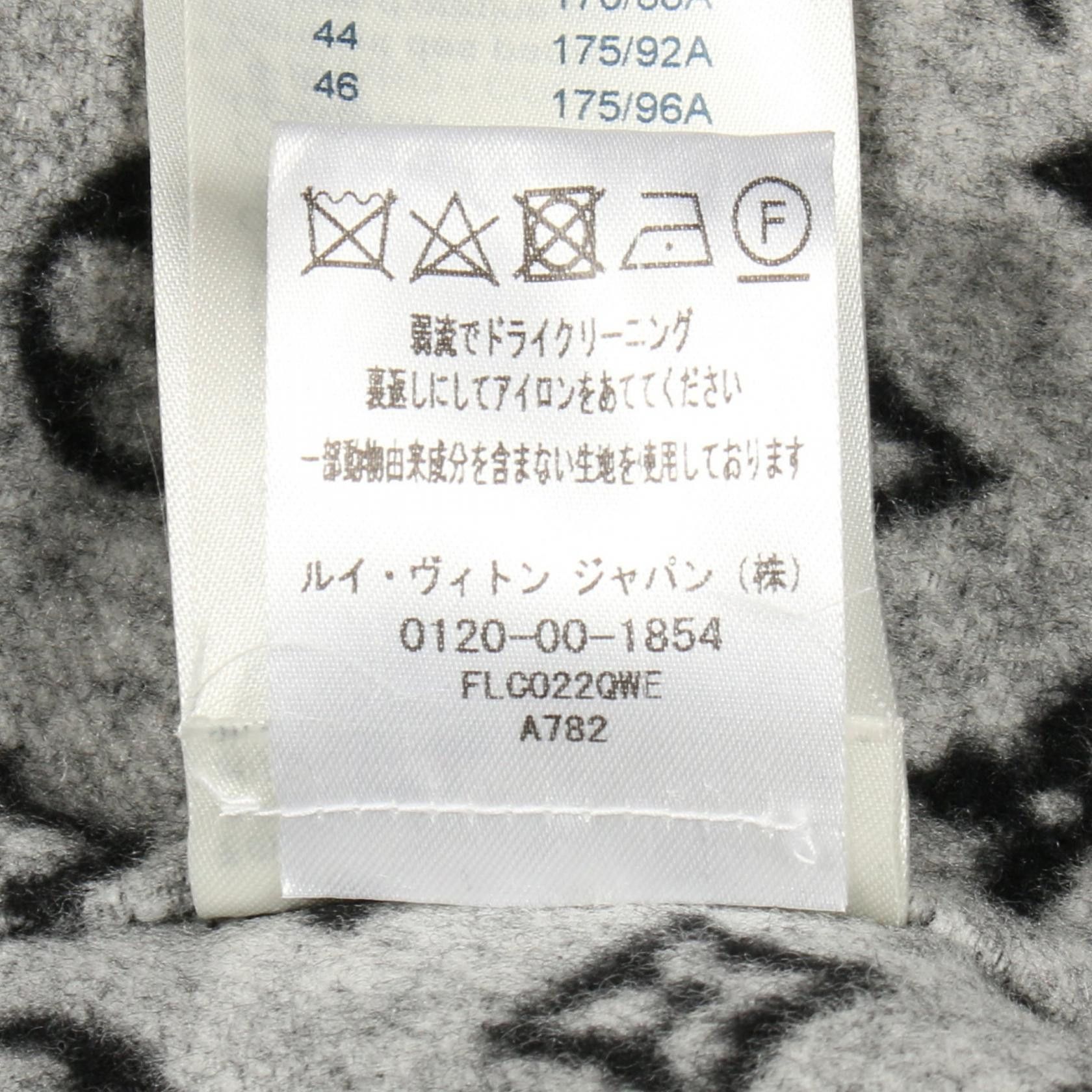 Louis Vuitton Louis Vuitton Louis Vuitton Wool Coat Textile Outerwear RW212WQWEFLCO22 DUTY FREE for USA Size ONE SIZE - 4 Thumbnail