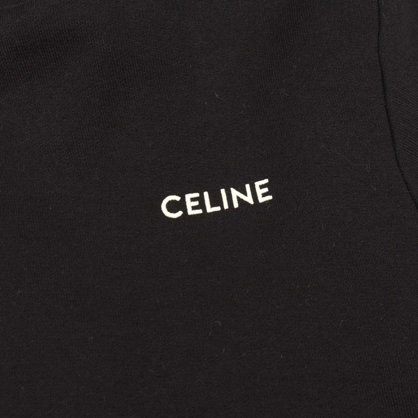 Celine Celine Celine Logo Embroidered Cotton Zip Hoodie Textile Sweatshirts & Hoodies DUTY FREE for USA Size ONE SIZE - 9 Thumbnail