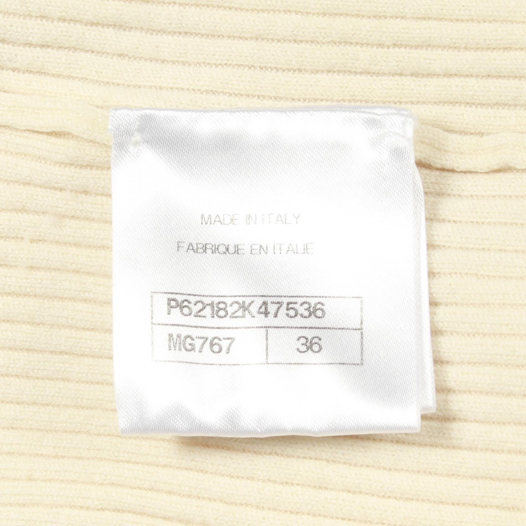 Chanel Chanel Chanel Wool Knit Top Textile Tops P62182K47563 DUTY FREE for USA Size ONE SIZE - 4 Thumbnail