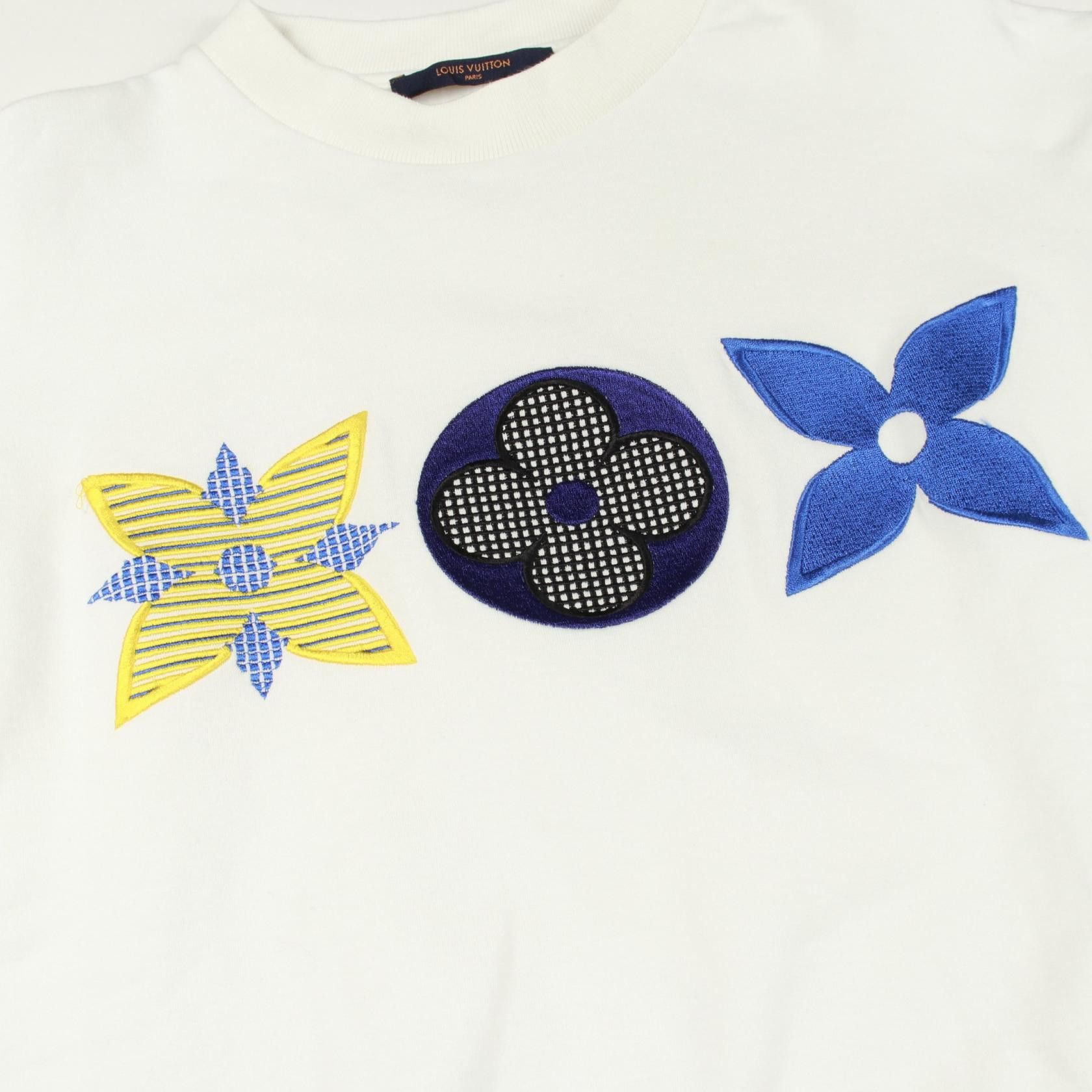 Louis Vuitton Louis Vuitton Louis Vuitton Monogram Flower Embroidery Cotton Sweatshirt Textile Sweatshirts & Hoodies DUTY FREE for USA Size ONE SIZE - 9 Thumbnail
