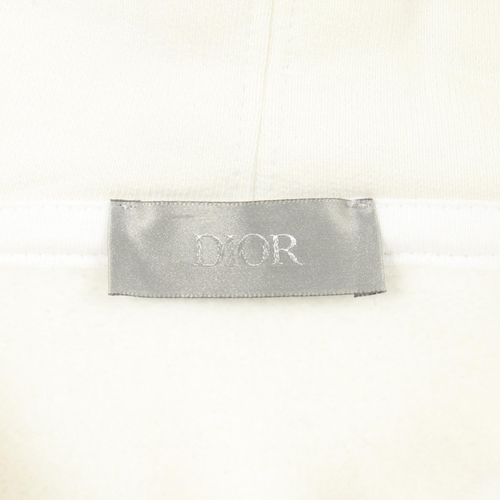 Dior Dior Dior Logo Embroidery Cotton Hoodie Textile Sweatshirts & Hoodies DUTY FREE for USA Size ONE SIZE - 3 Thumbnail